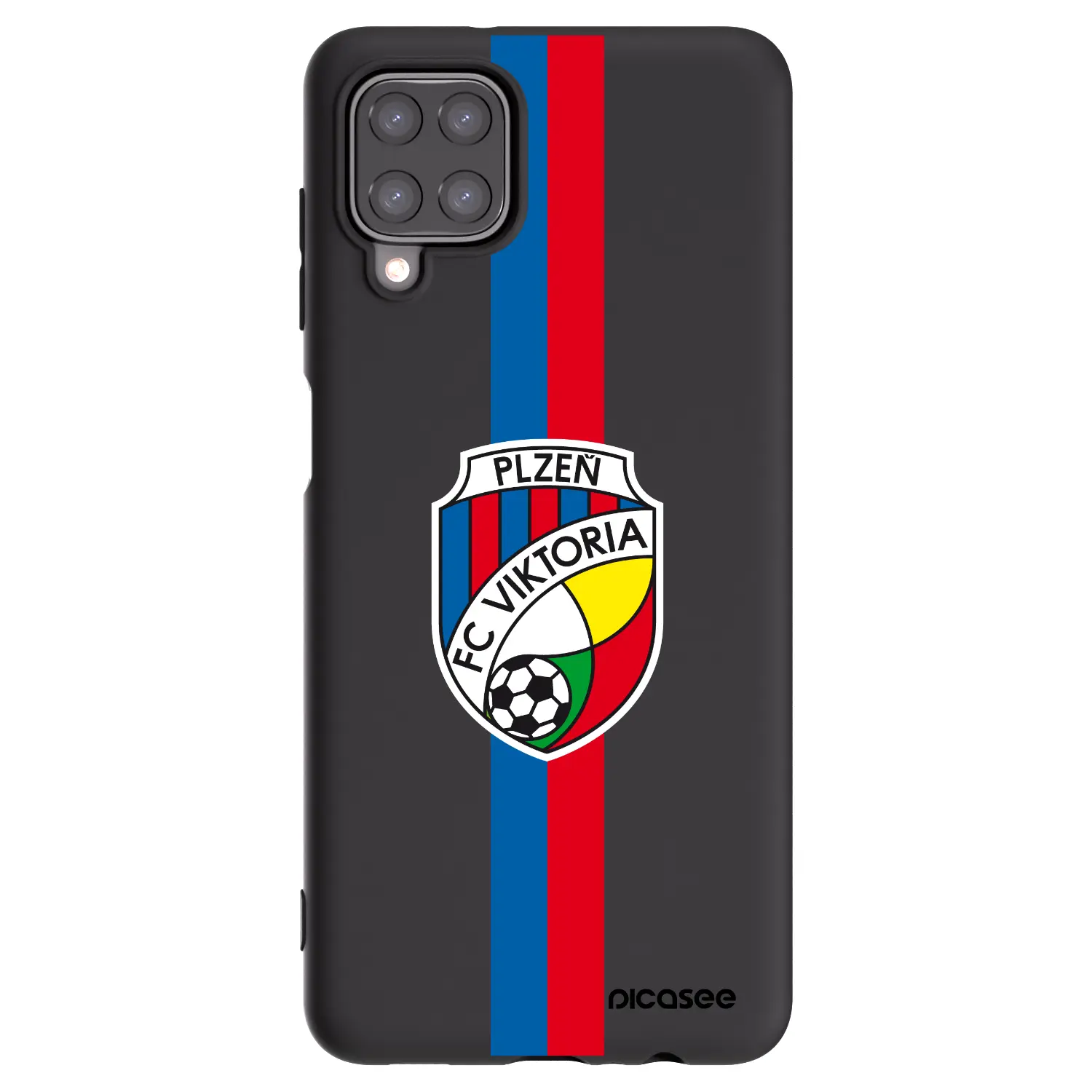 Silikonový černý obal pro Samsung Galaxy A12 A125F - FC Viktoria Plzeň H