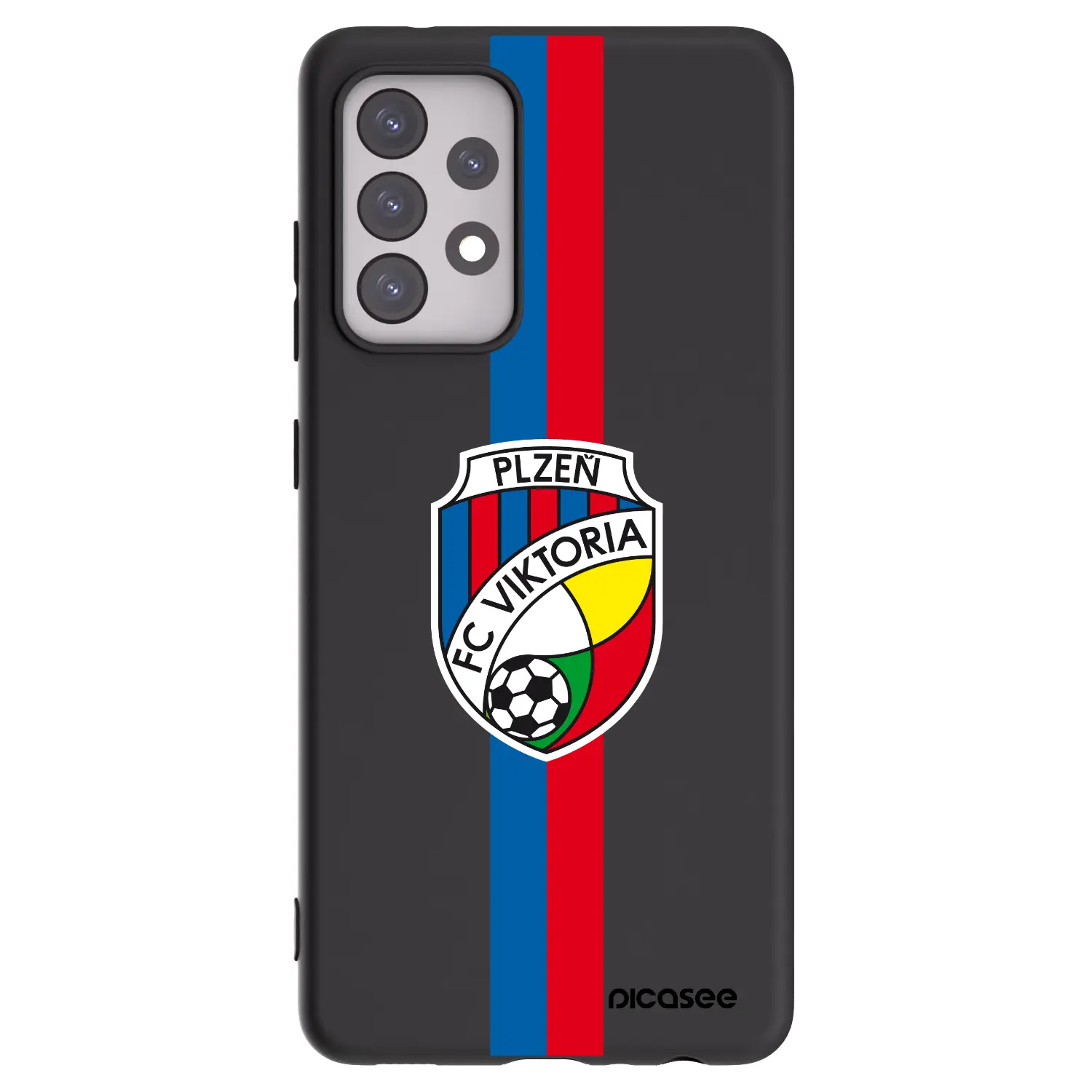 Silikonový černý obal pro Samsung Galaxy A52 5G A525F - FC Viktoria Plzeň H