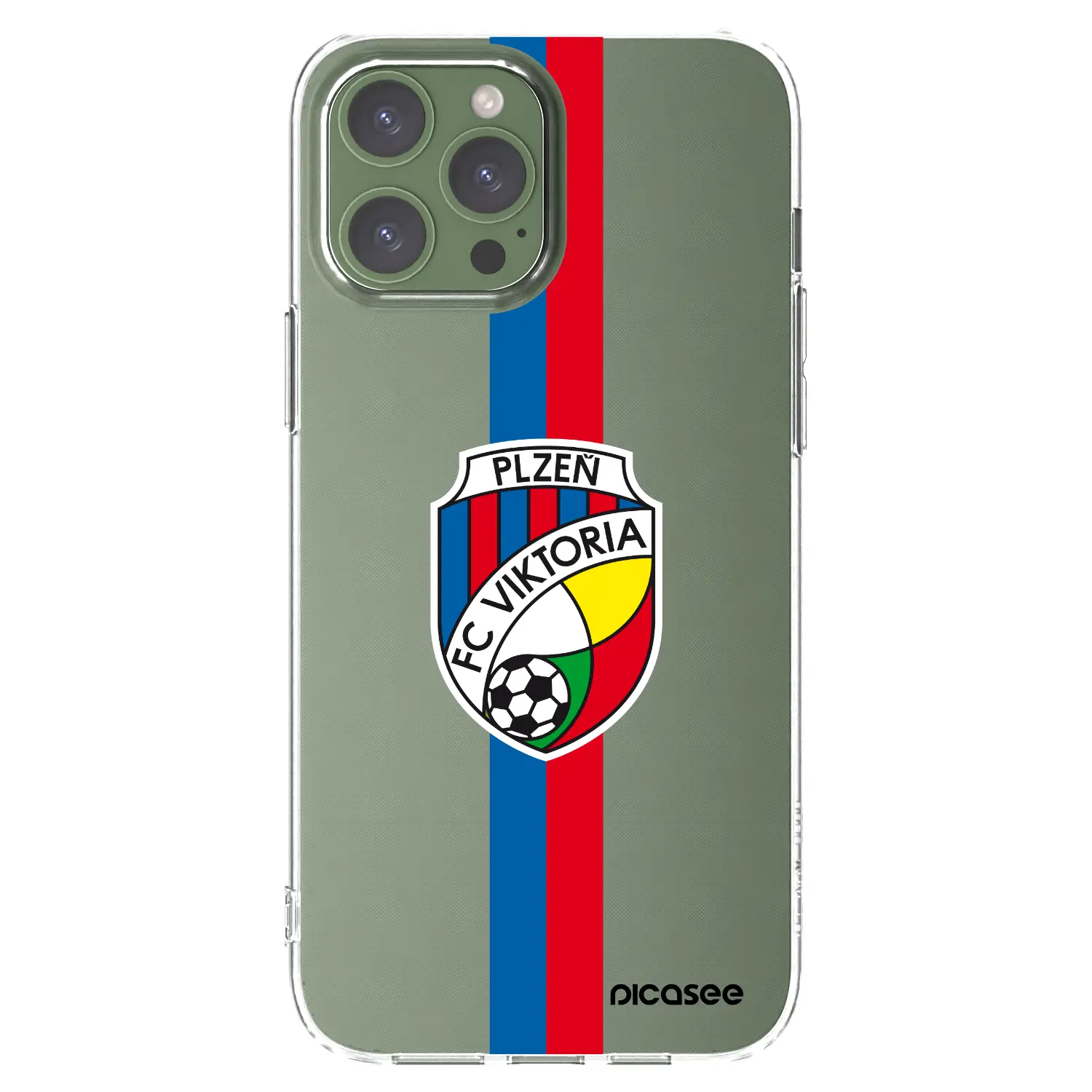 Silikonový průhledný obal pro Apple iPhone 13 Pro Max - FC Viktoria Plzeň H