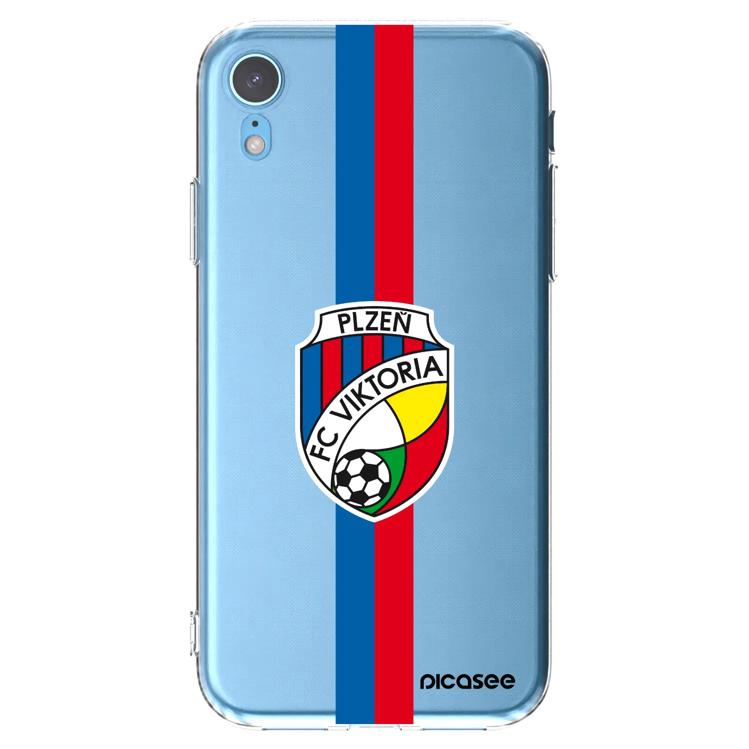 Silikonový průhledný obal pro Apple iPhone XR - FC Viktoria Plzeň H