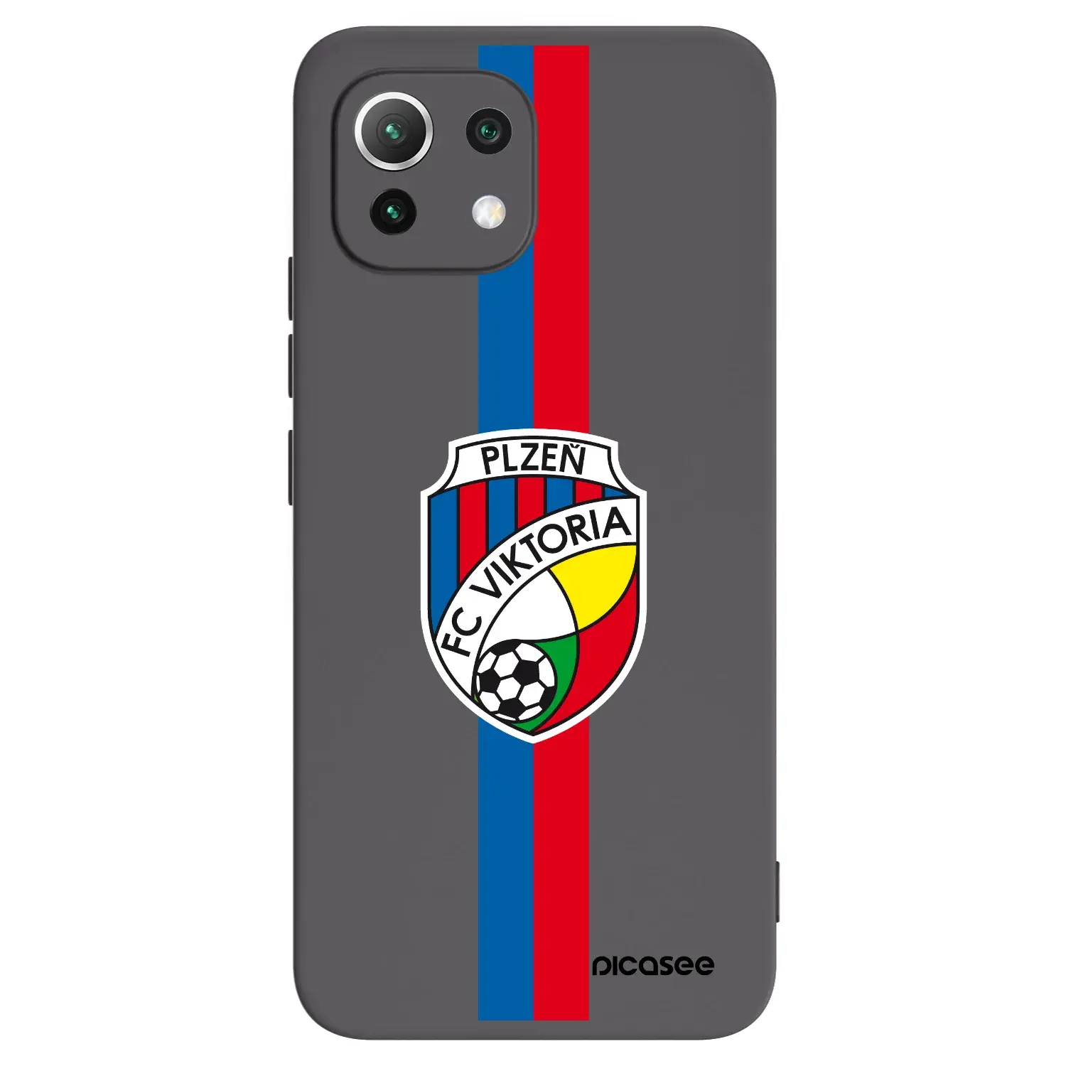 Silikonový černý obal pro Xiaomi 11 Lite 5G NE - FC Viktoria Plzeň H