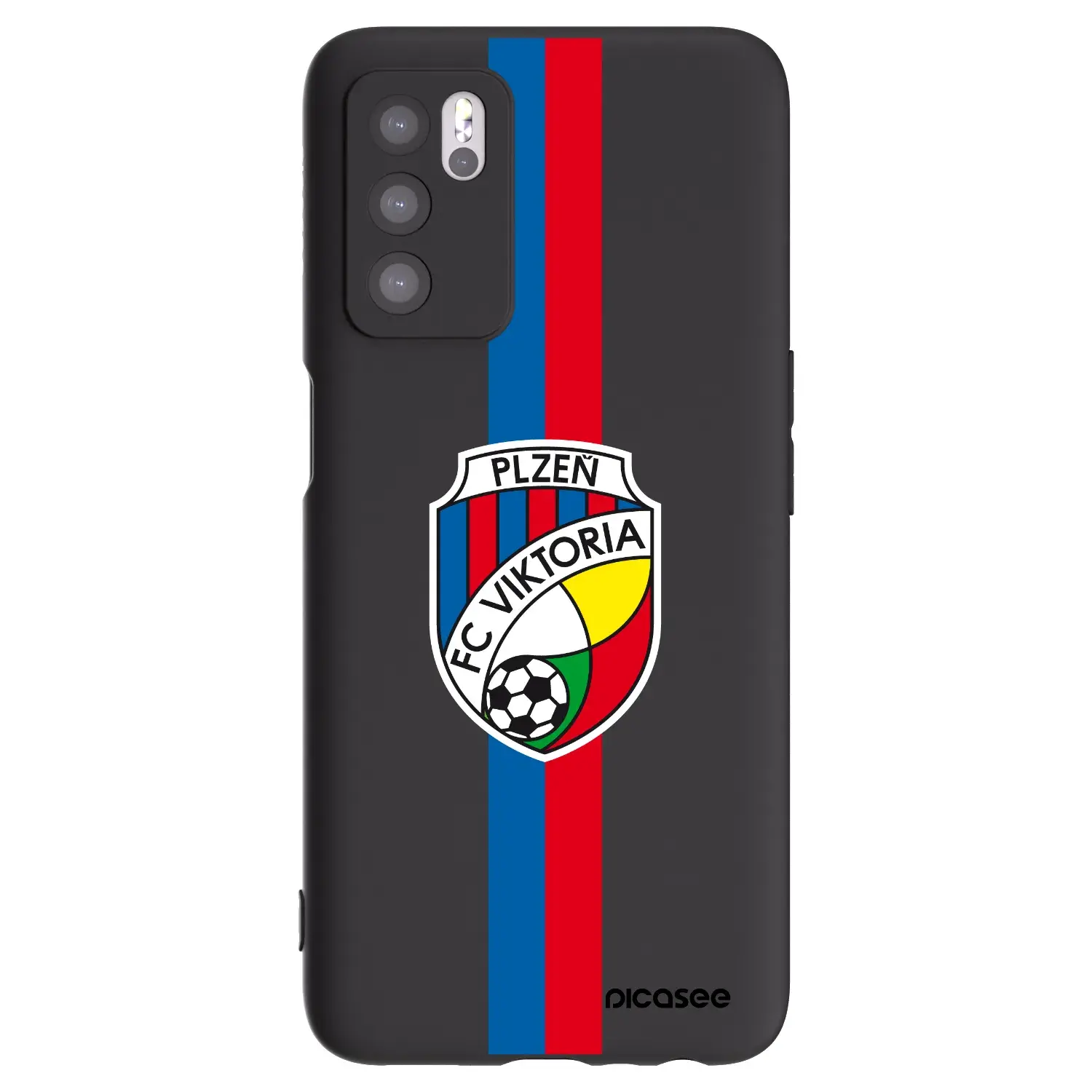 Silikonový černý obal pro OPPO A16s - FC Viktoria Plzeň H