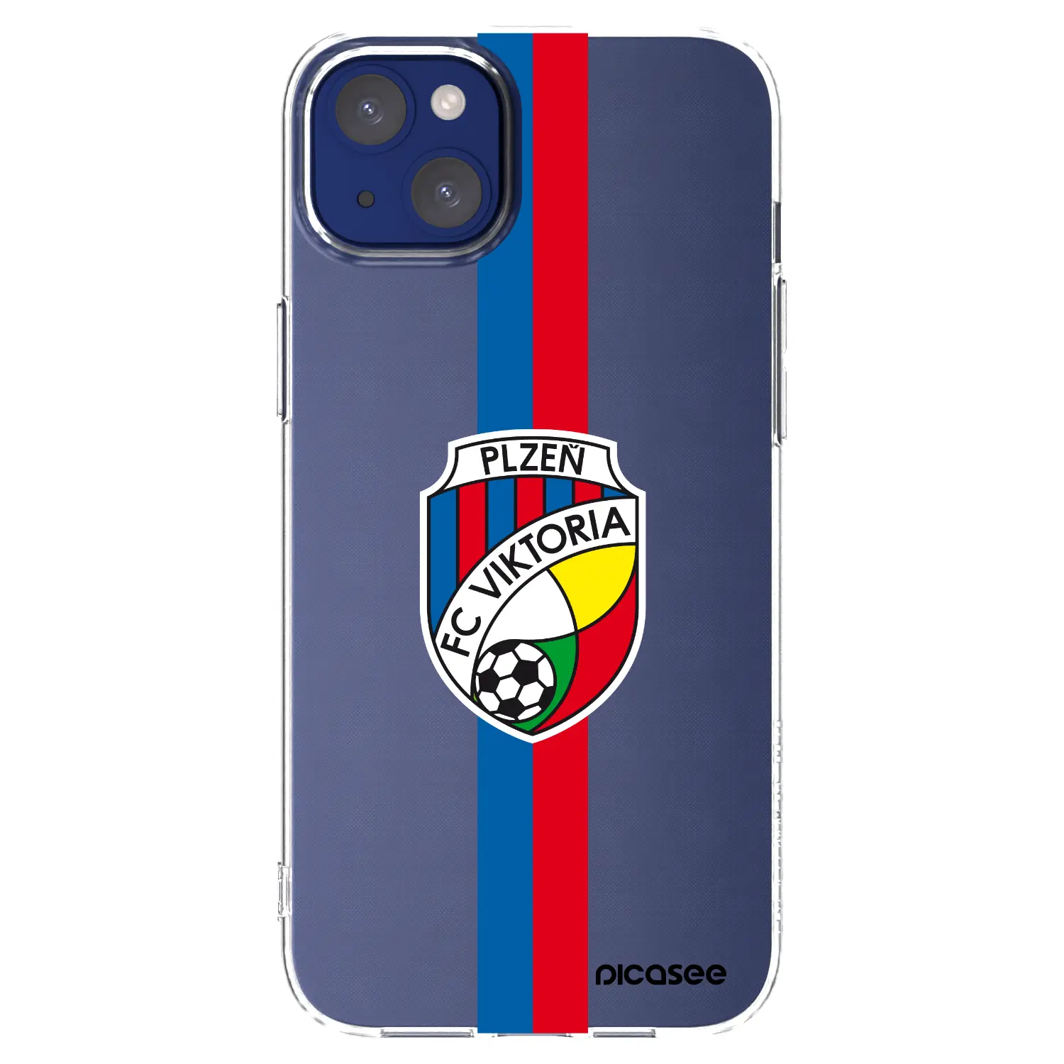 Silikonový průhledný obal pro Apple iPhone 14 Plus - FC Viktoria Plzeň H