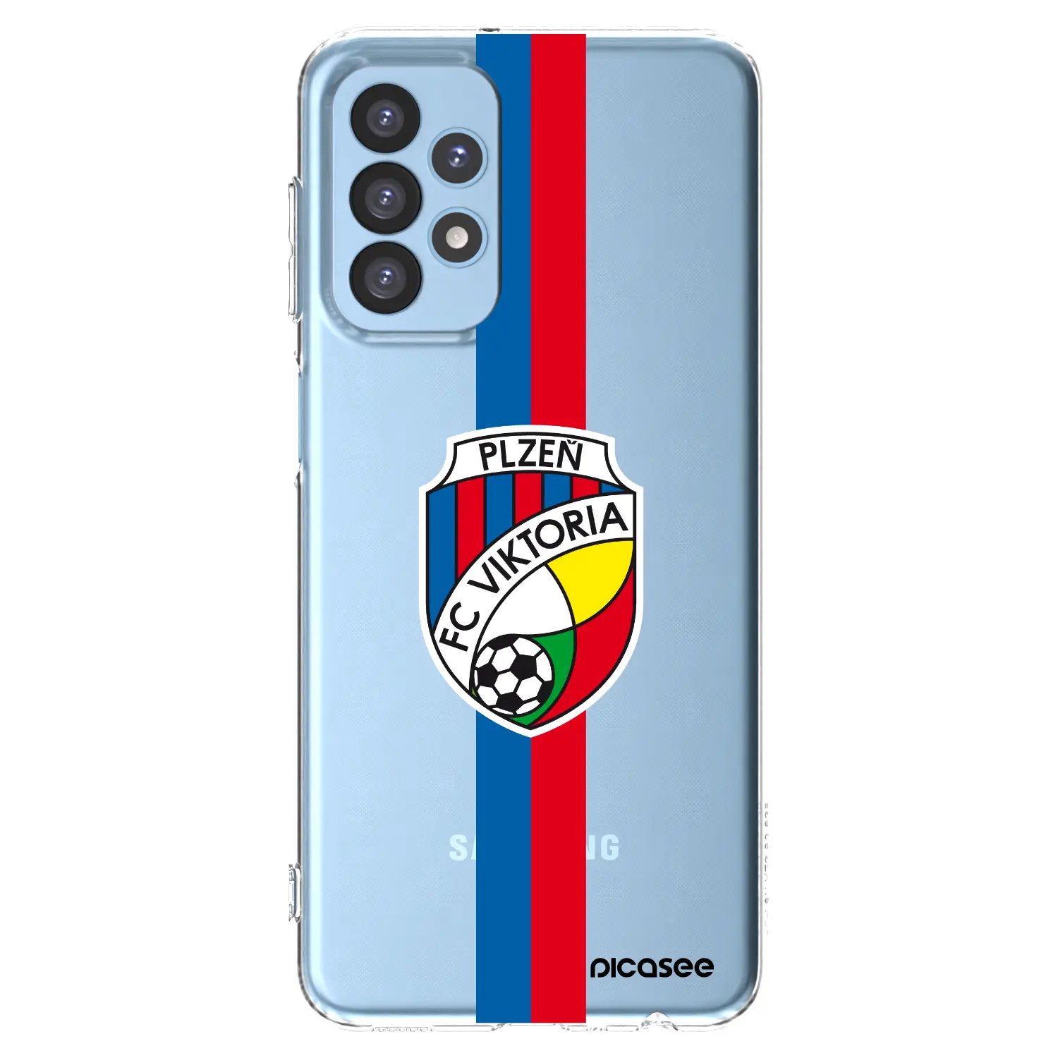 Silikonový průhledný obal pro Samsung Galaxy A23 A235F 4G - FC Viktoria Plzeň H