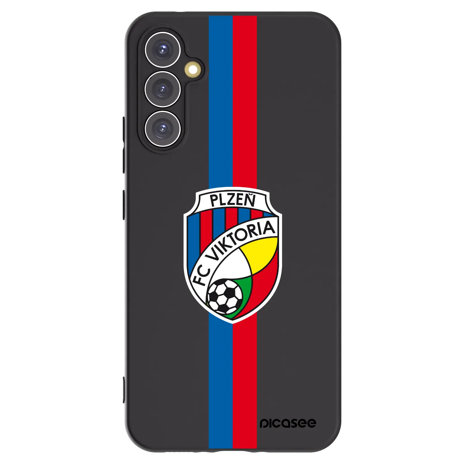Silikonový černý obal pro Samsung Galaxy A34 5G A346B - FC Viktoria Plzeň H