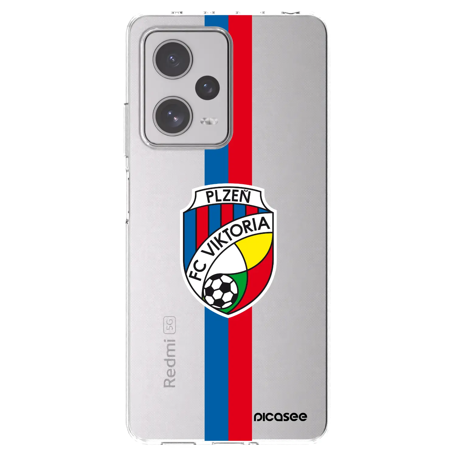 Silikonový průhledný obal pro Xiaomi Redmi Note 12 Pro+ 5G - FC Viktoria Plzeň H