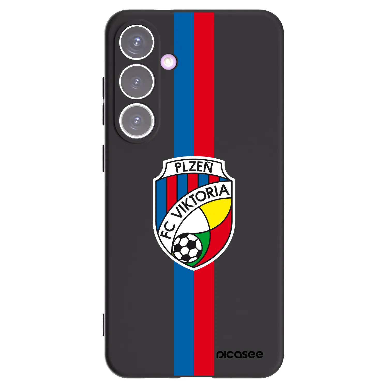 Silikonový černý obal pro Samsung Galaxy S24+ S926B 5G - FC Viktoria Plzeň H