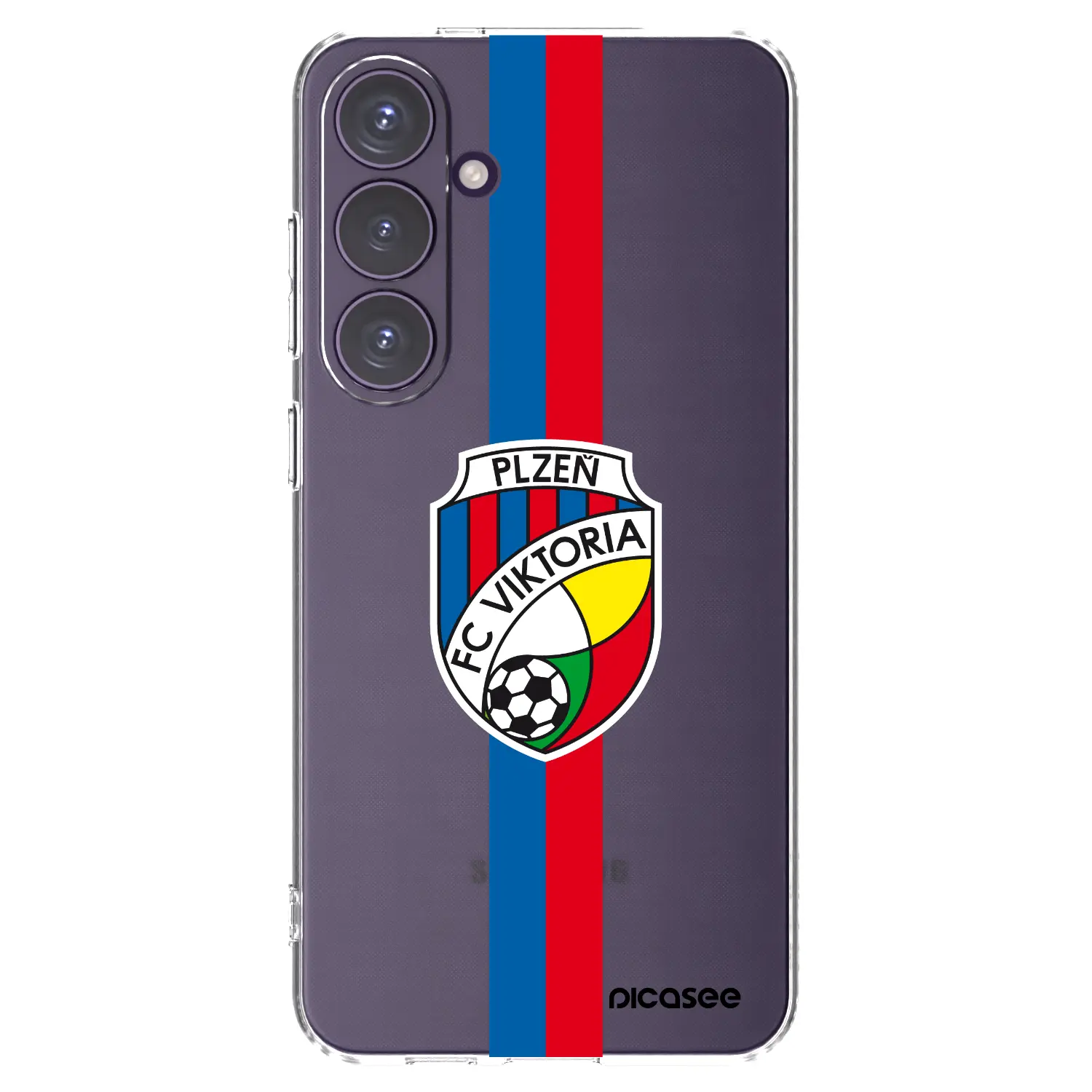 Silikonový průhledný obal pro Samsung Galaxy S24+ S926B 5G - FC Viktoria Plzeň H