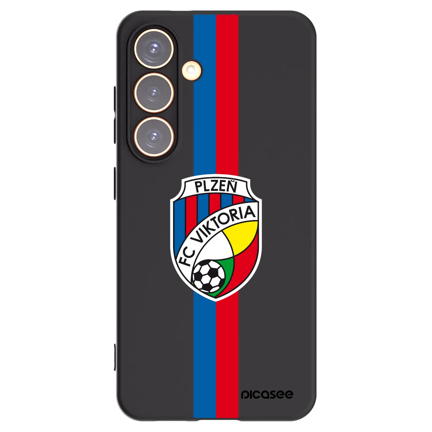Silikonový černý obal pro Samsung Galaxy S24 S921B 5G - FC Viktoria Plzeň H