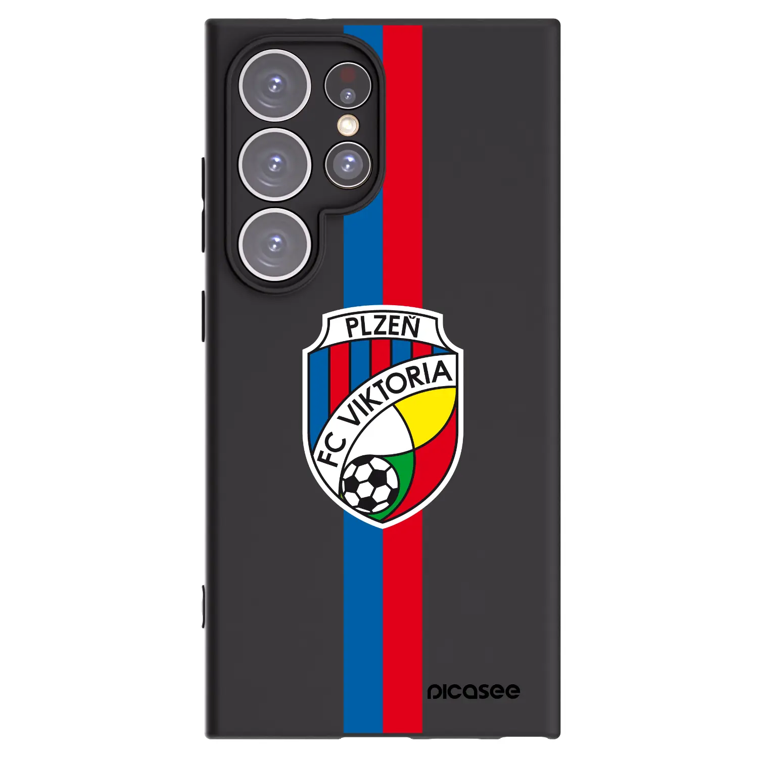 Silikonový černý obal pro Samsung Galaxy S24 Ultra S928B 5G - FC Viktoria Plzeň H