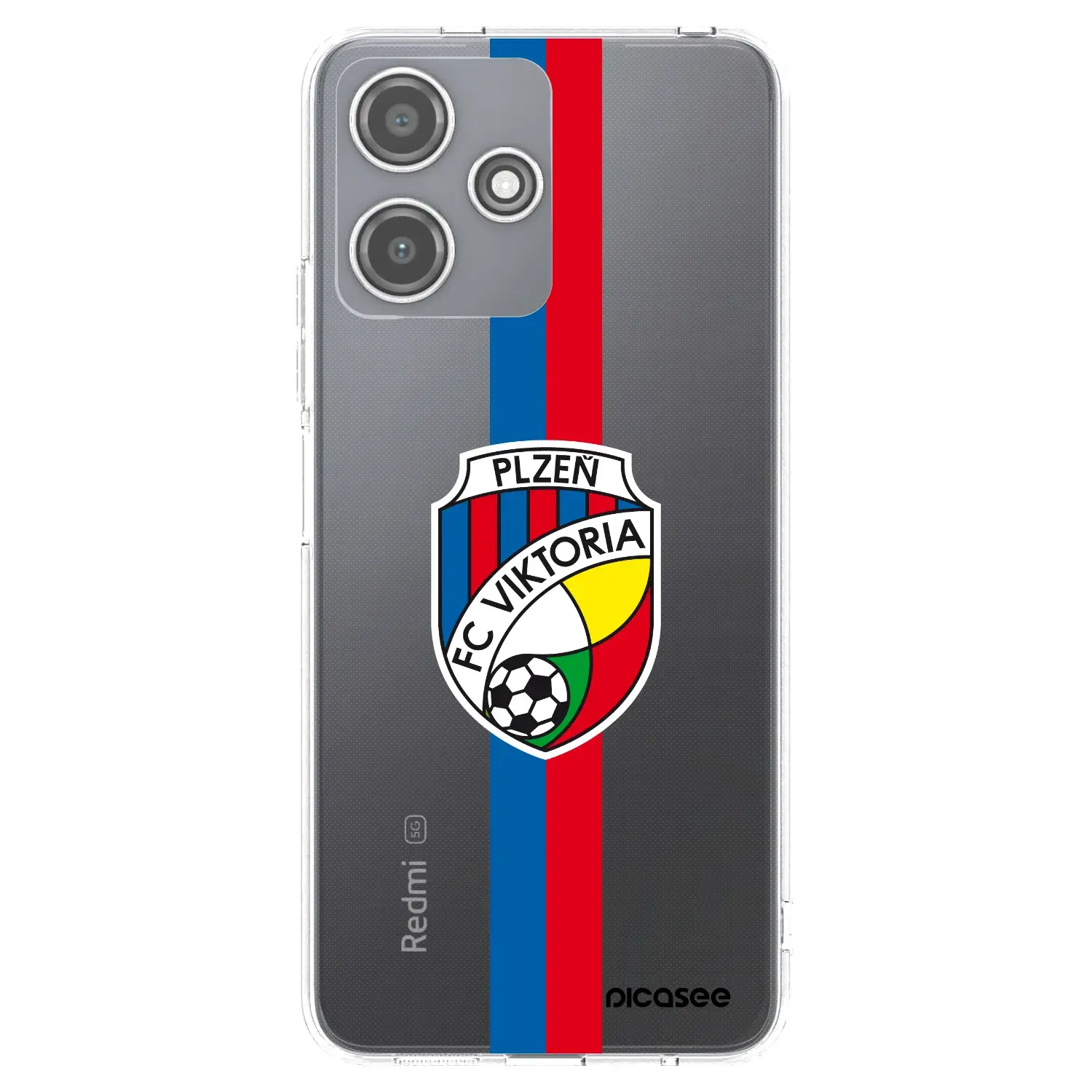 Silikonový průhledný obal pro Xiaomi Redmi 12 5G - FC Viktoria Plzeň H