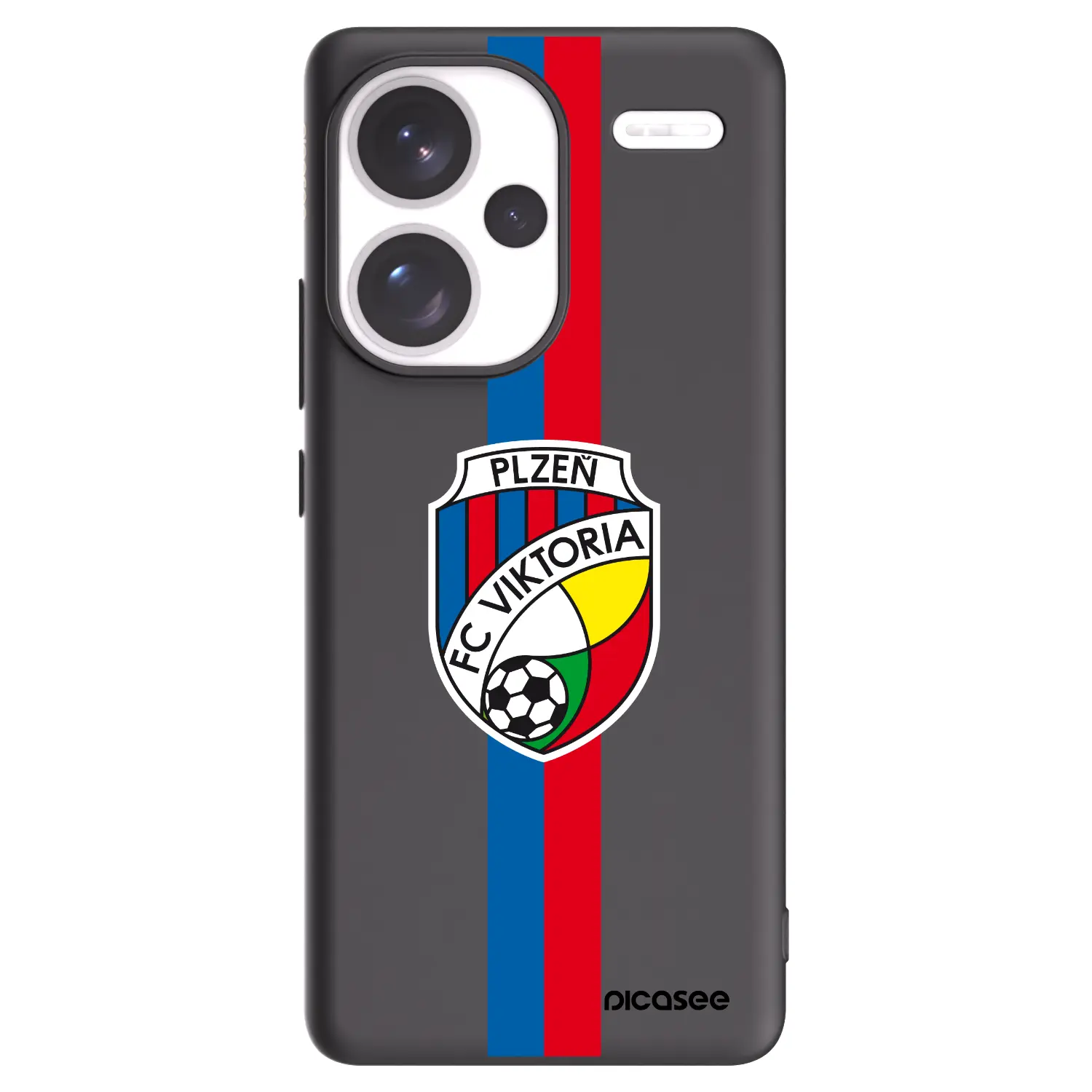 Silikonový černý obal pro Xiaomi Redmi Note 13 Pro+ 5G - FC Viktoria Plzeň H