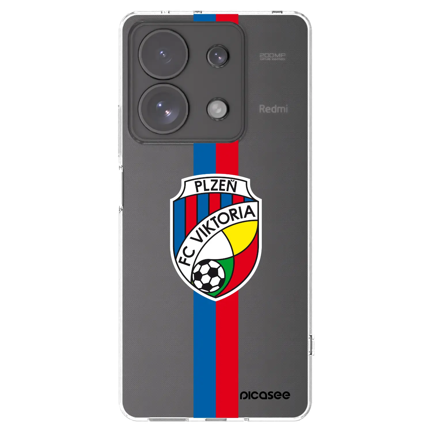 Silikonový průhledný obal pro Xiaomi Redmi Note 13 Pro 4G - FC Viktoria Plzeň H