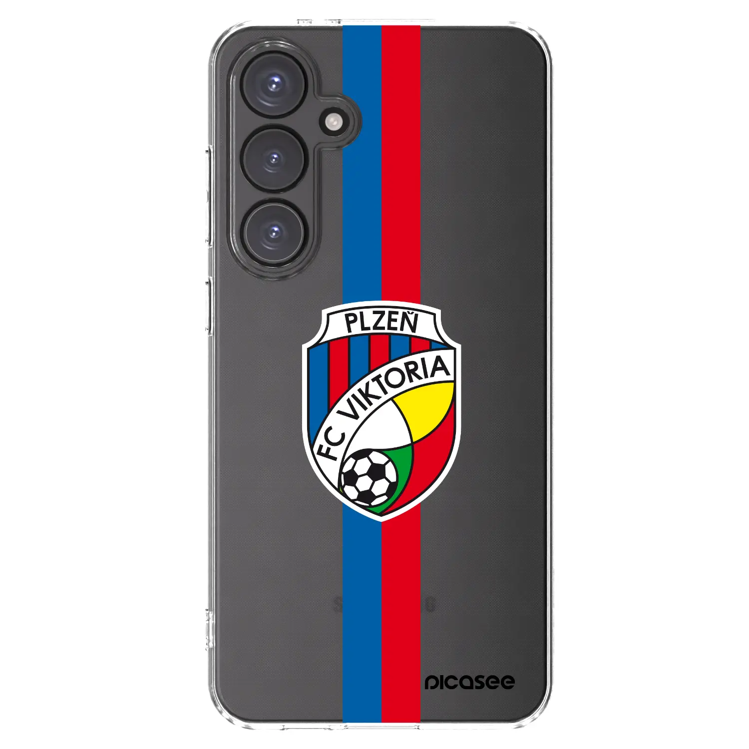 Silikonový průhledný obal pro Samsung Galaxy S24 FE S721B - FC Viktoria Plzeň H