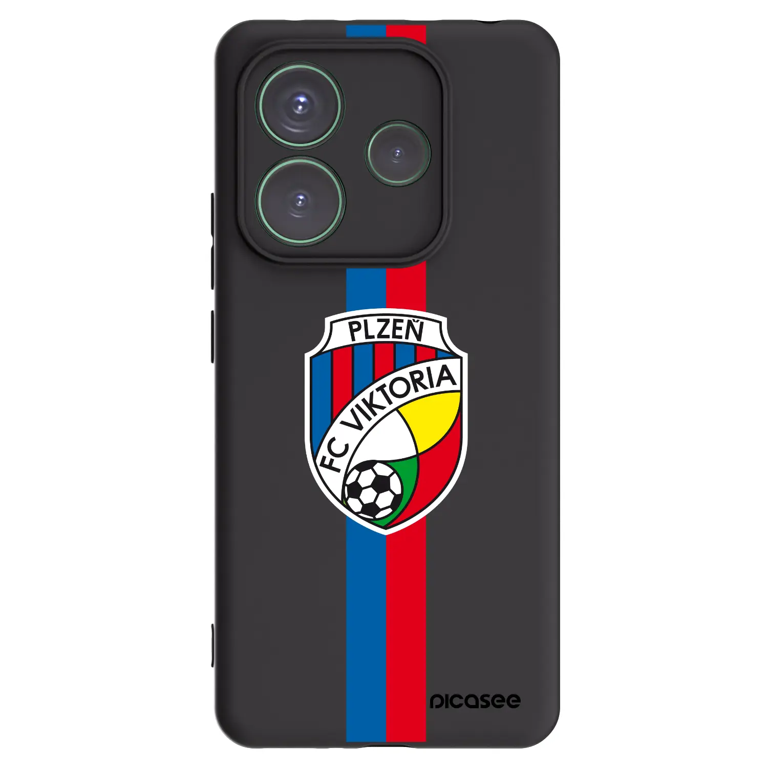 Silikonový černý obal pro Xiaomi Redmi Note 14 5G - FC Viktoria Plzeň H