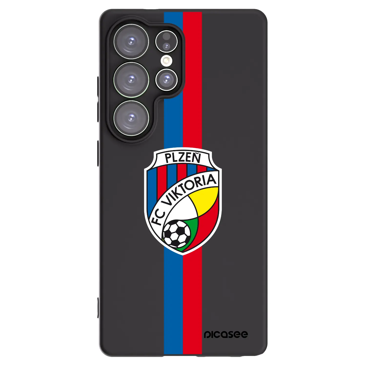 Silikonový černý obal pro Samsung Galaxy S25 Ultra 5G - FC Viktoria Plzeň H