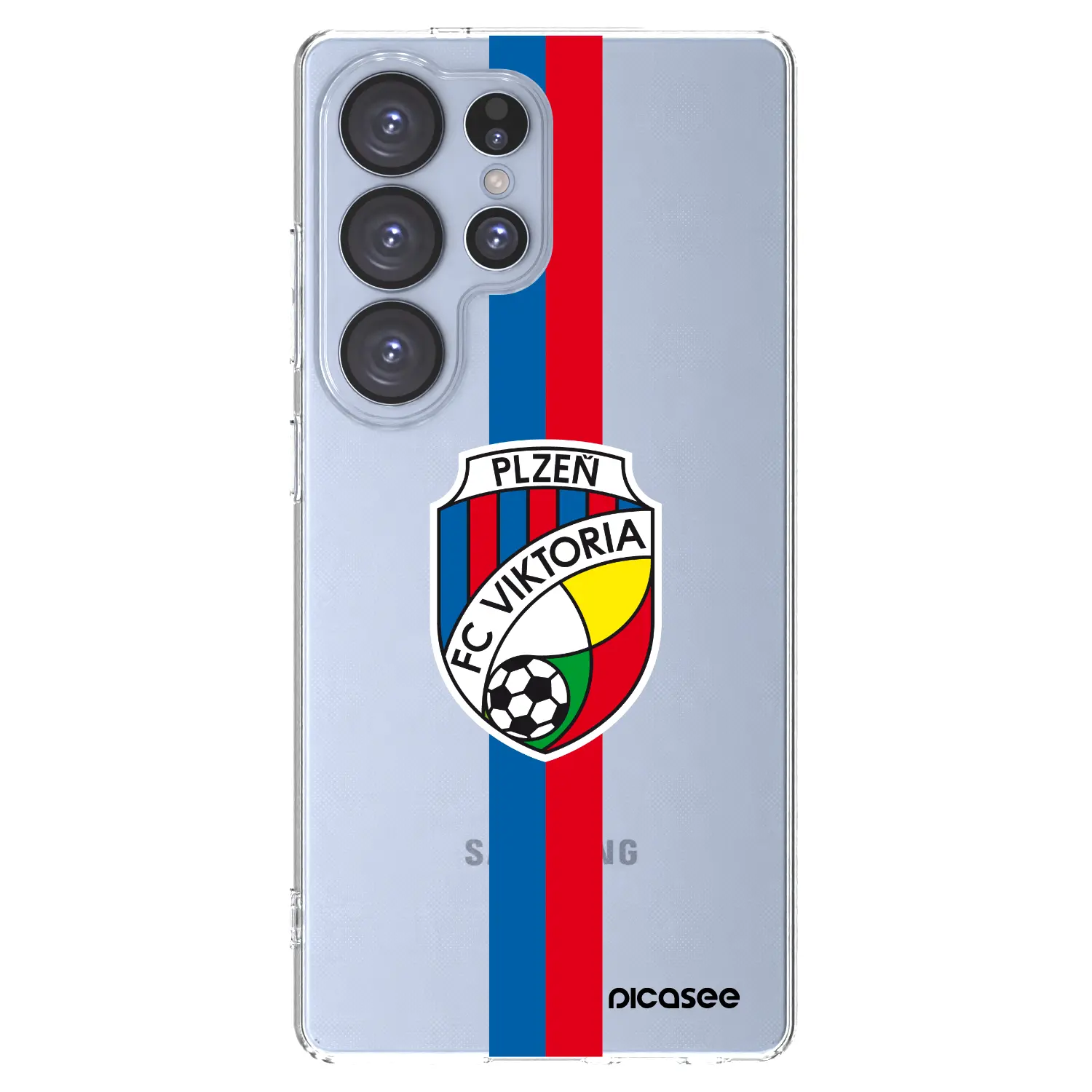Silikonový průhledný obal pro Samsung Galaxy S25 Ultra 5G - FC Viktoria Plzeň H