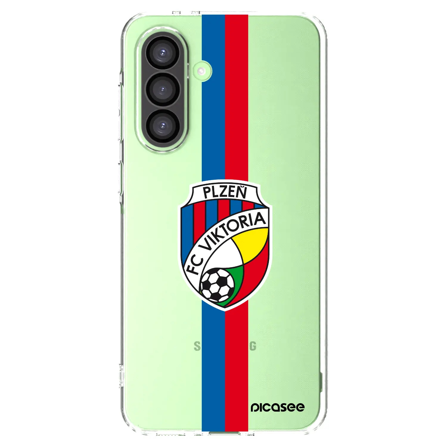 Silikonový průhledný obal pro Samsung Galaxy A26 5G A266B - FC Viktoria Plzeň H