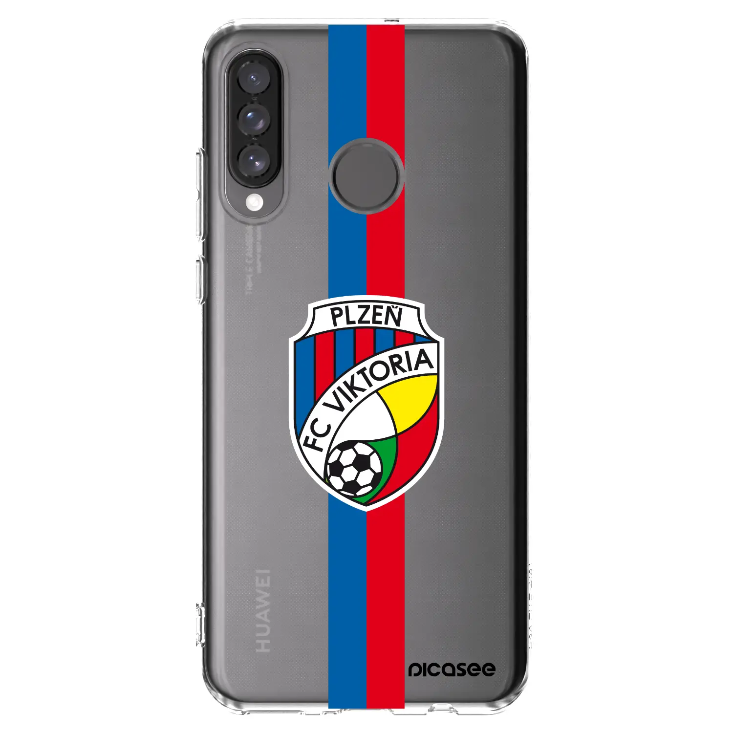 Silikonový průhledný obal pro Huawei P30 Lite - FC Viktoria Plzeň H
