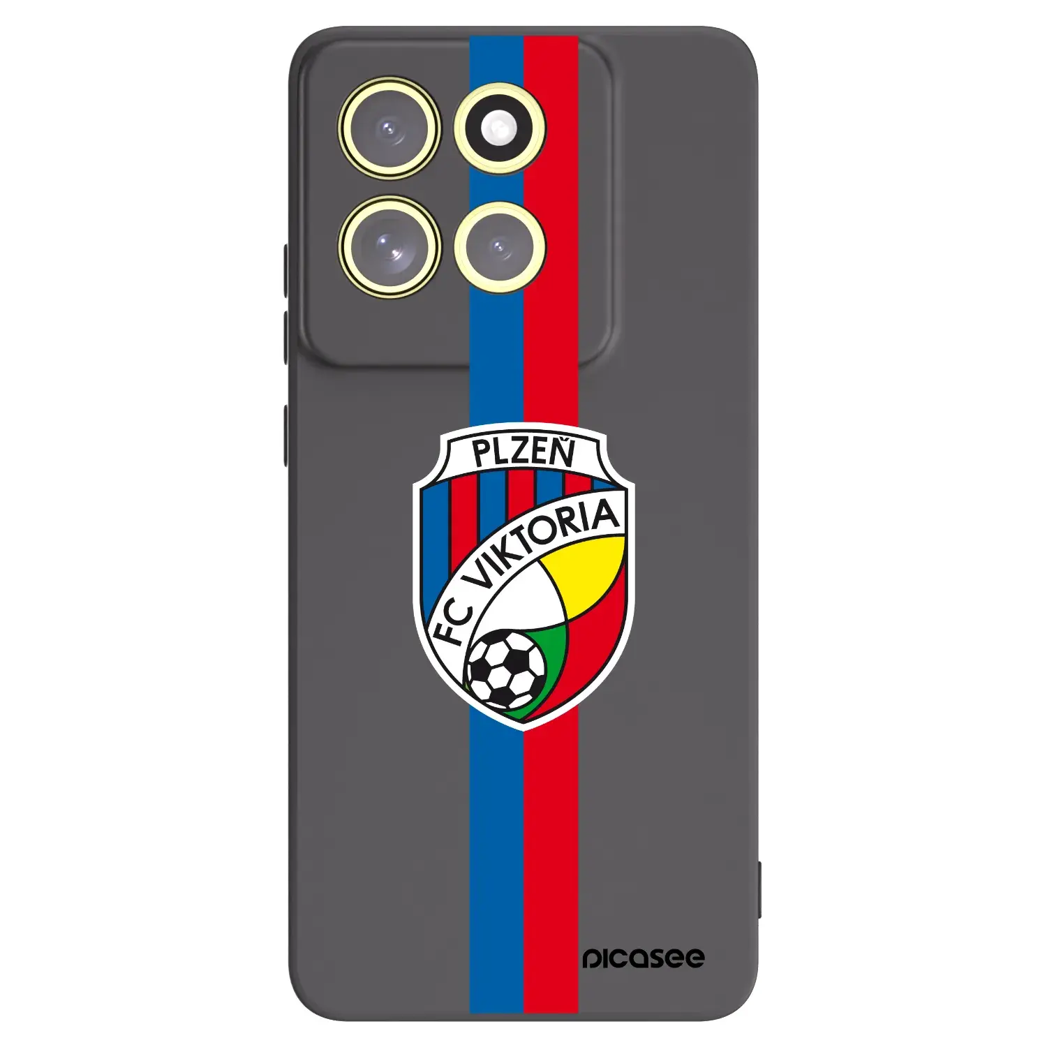 Silikonový černý obal pro Motorola Moto G86 Power 5G - FC Viktoria Plzeň H