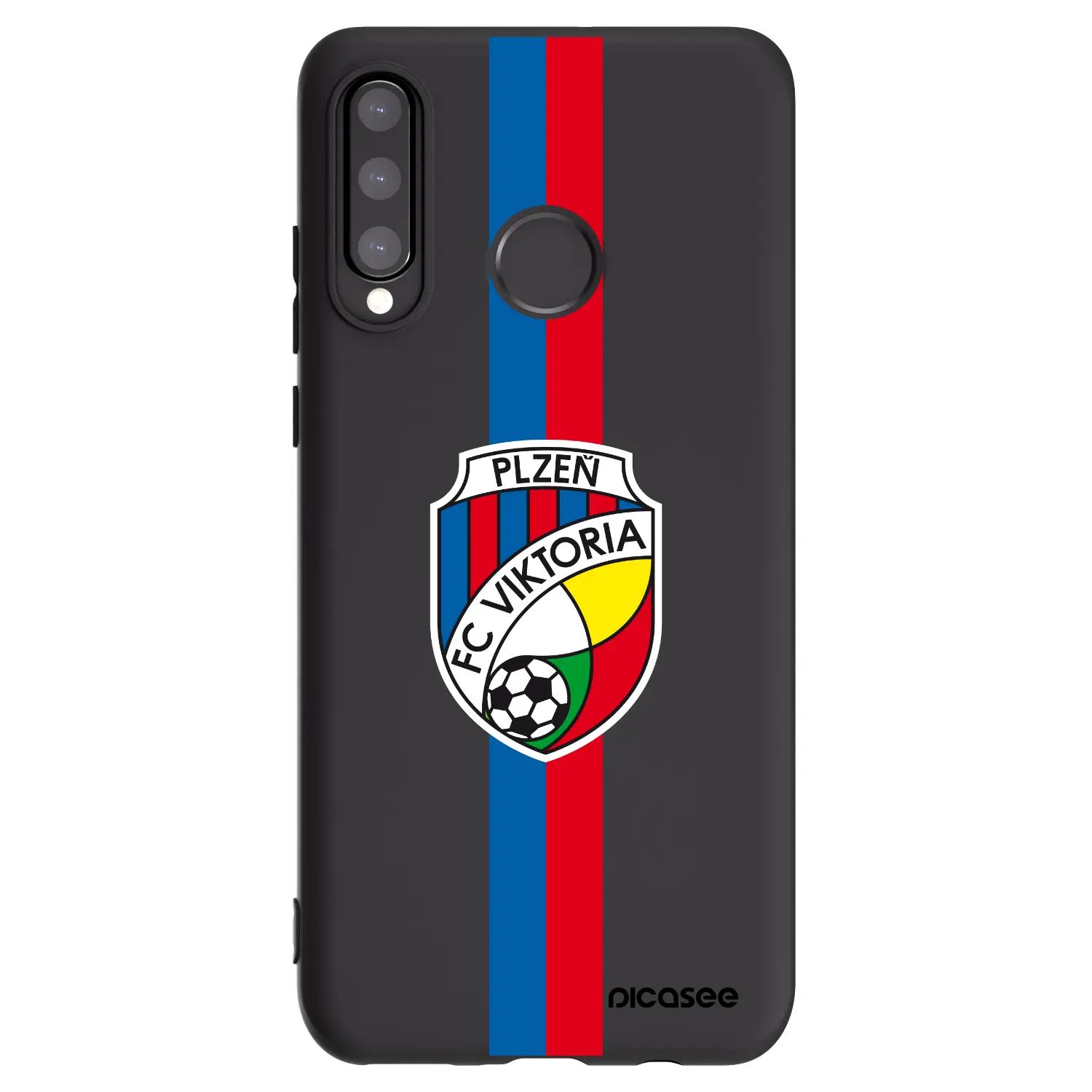 Silikonový černý obal pro Huawei P30 Lite - FC Viktoria Plzeň H