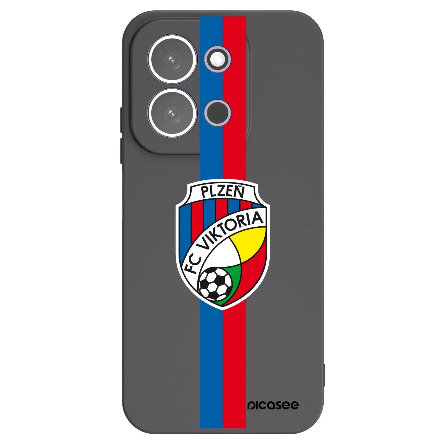 Silikonový černý obal pro Xiaomi Redmi 15C 5G - FC Viktoria Plzeň H