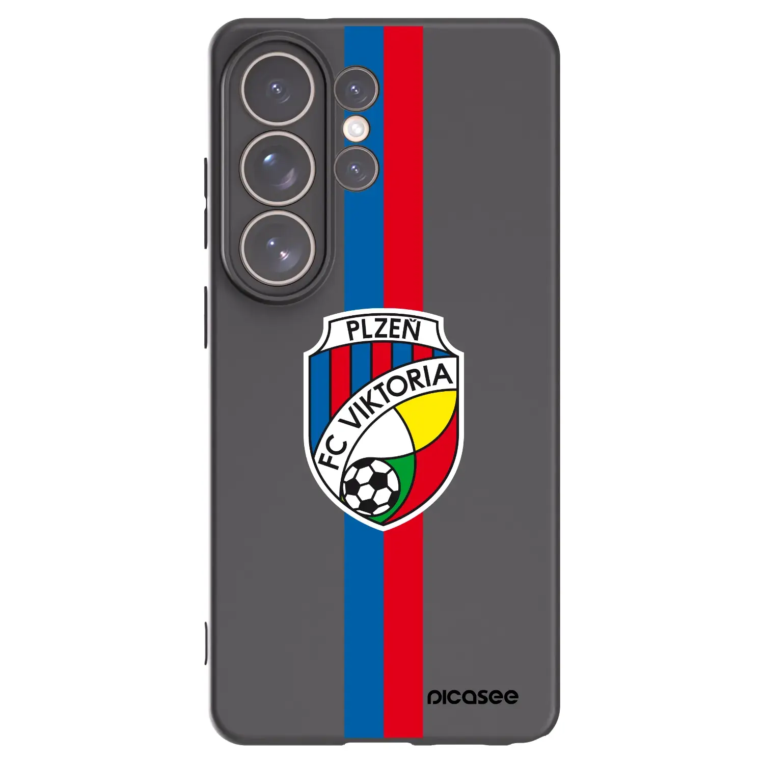 Silikonový černý obal pro Samsung Galaxy S26 Ultra - FC Viktoria Plzeň H