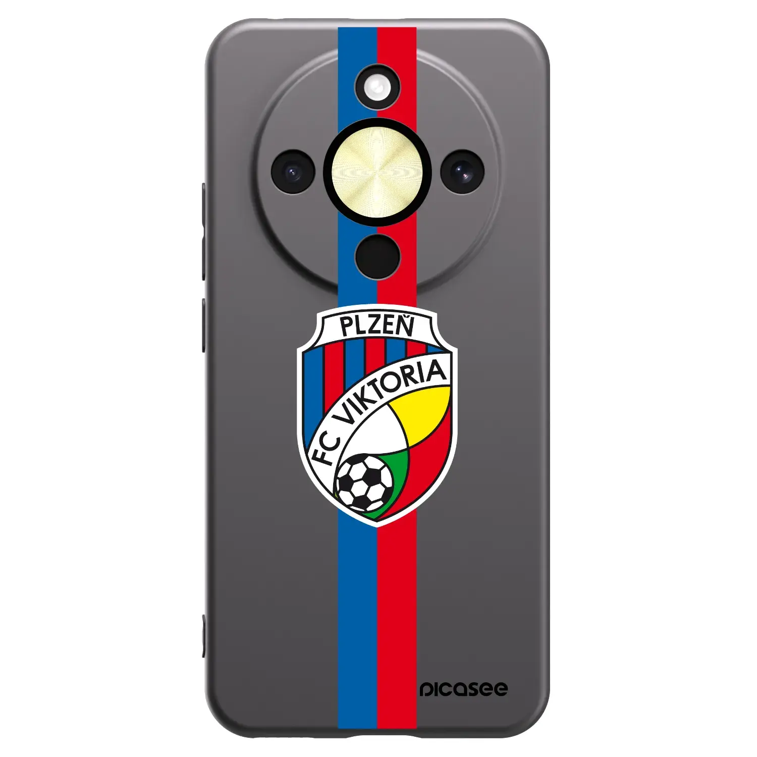 Silikonový černý obal pro Honor Magic8 Lite 5G - FC Viktoria Plzeň H