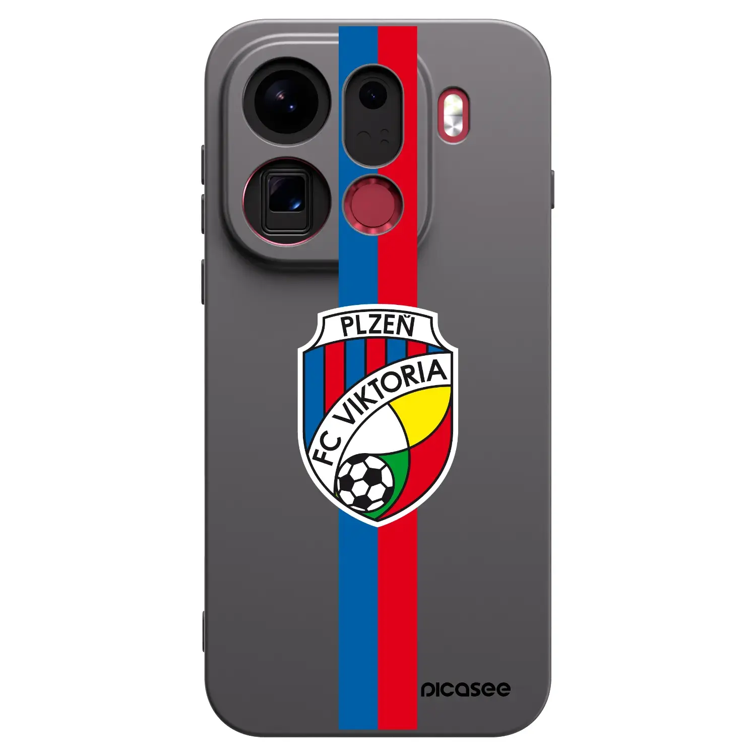 Silikonový černý obal pro OPPO Find X9 Pro - FC Viktoria Plzeň H