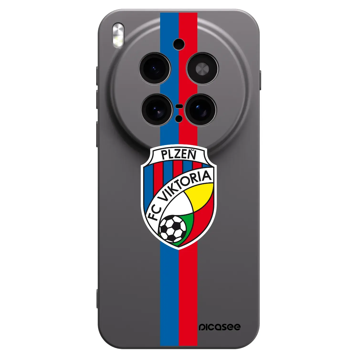 Silikonový černý obal pro Vivo X300 Pro - FC Viktoria Plzeň H