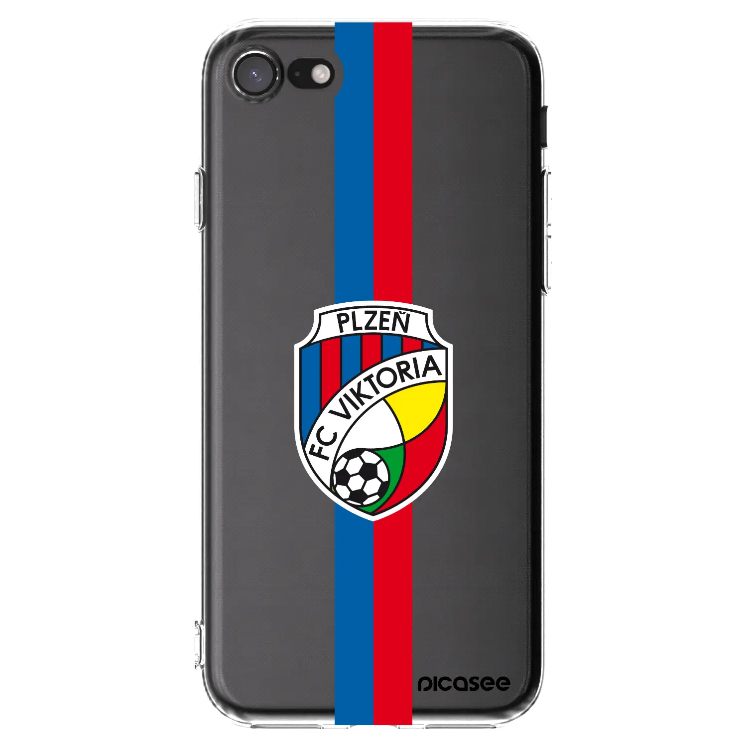 Silikonový průhledný obal pro Apple iPhone SE 2020 - FC Viktoria Plzeň H
