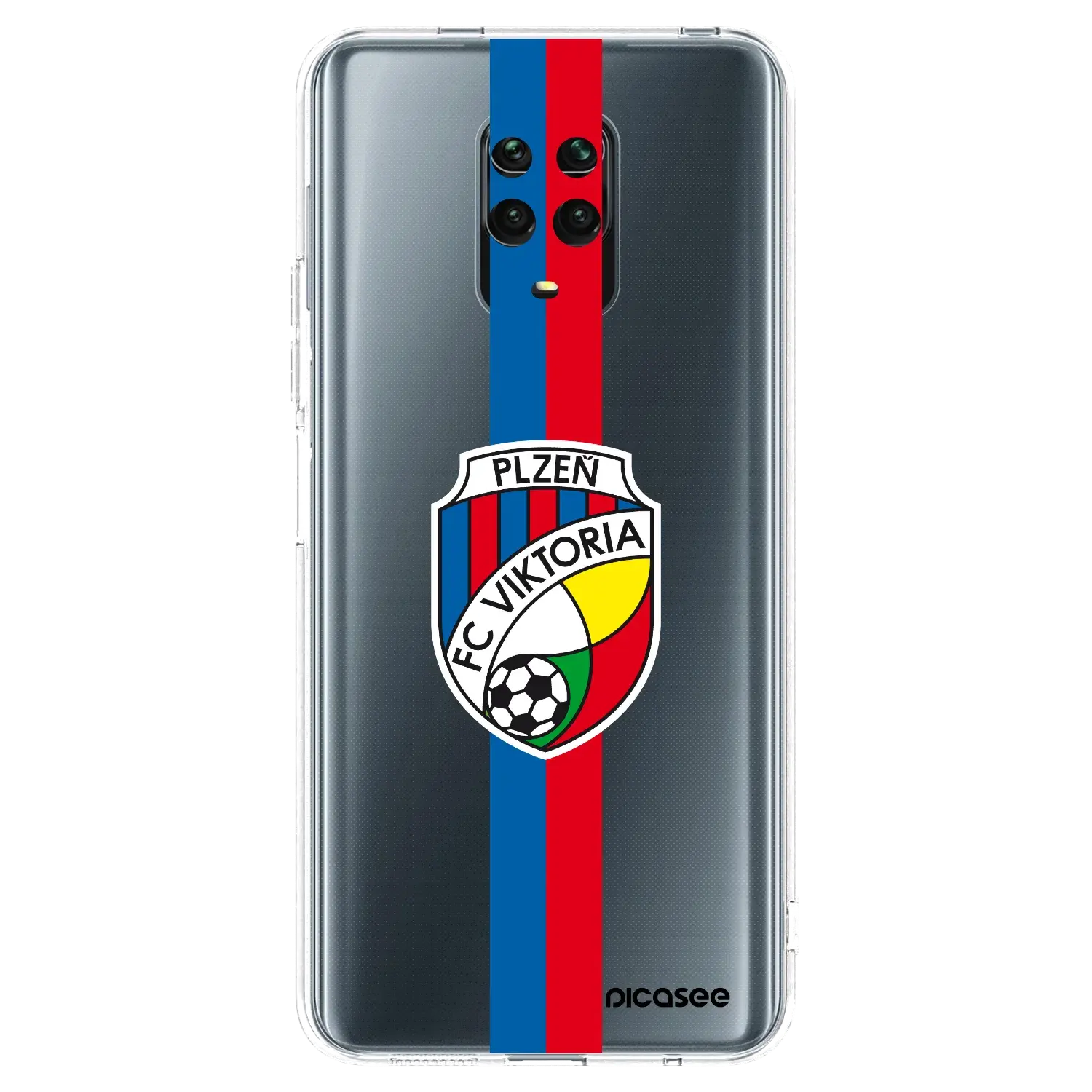 Silikonový průhledný obal pro Xiaomi Redmi Note 9S - FC Viktoria Plzeň H