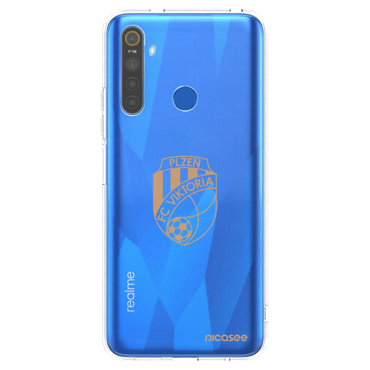 Silikonový průhledný obal pro Realme 5 - FC Viktoria Plzeň I
