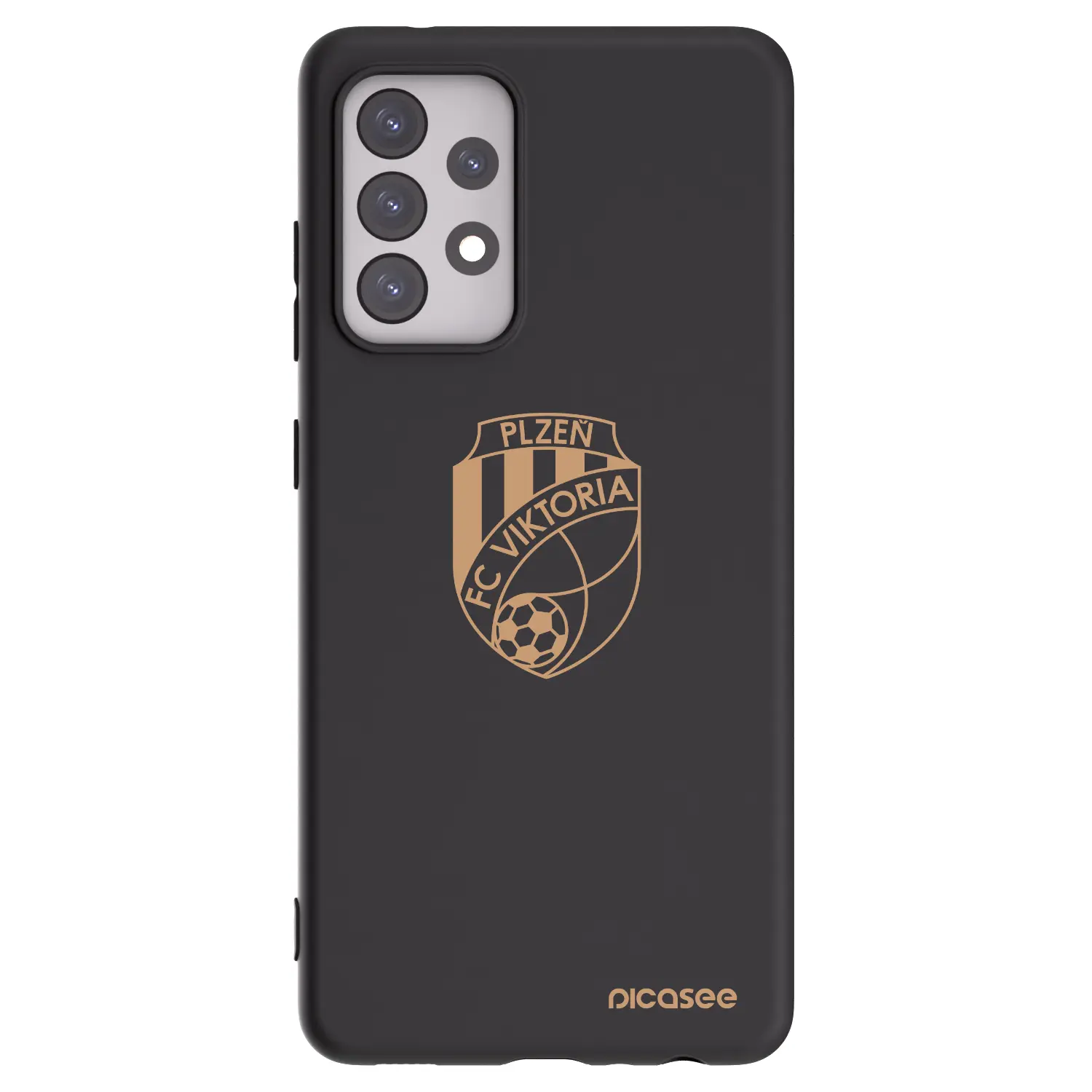Silikonový černý obal pro Samsung Galaxy A52s 5G A528B - FC Viktoria Plzeň I