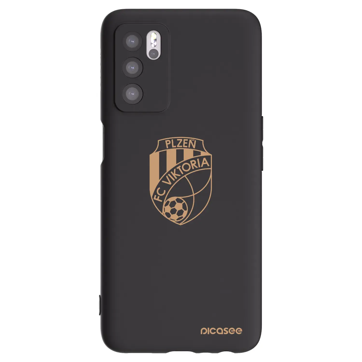 Silikonový černý obal pro OPPO A16s - FC Viktoria Plzeň I