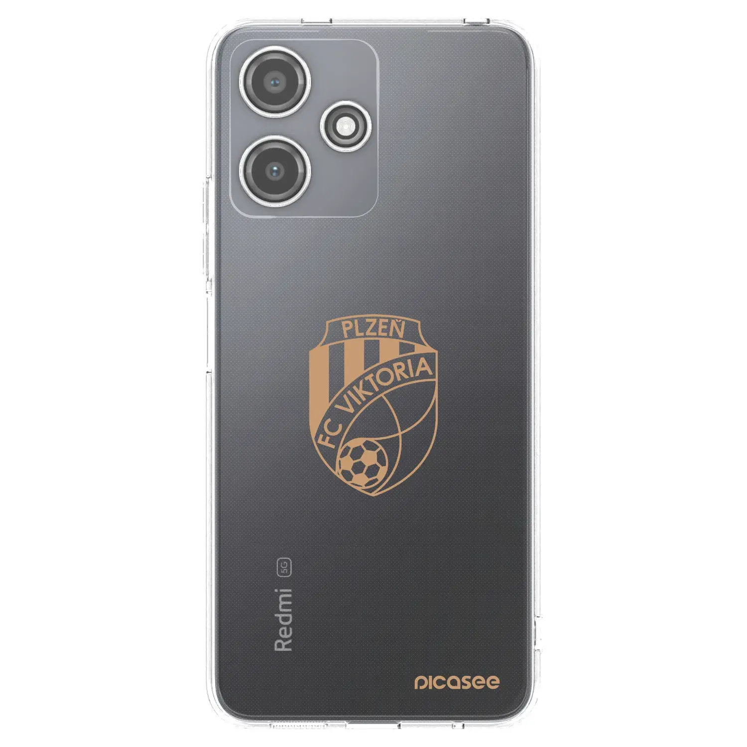 Silikonový průhledný obal pro Xiaomi Redmi 12 5G - FC Viktoria Plzeň I