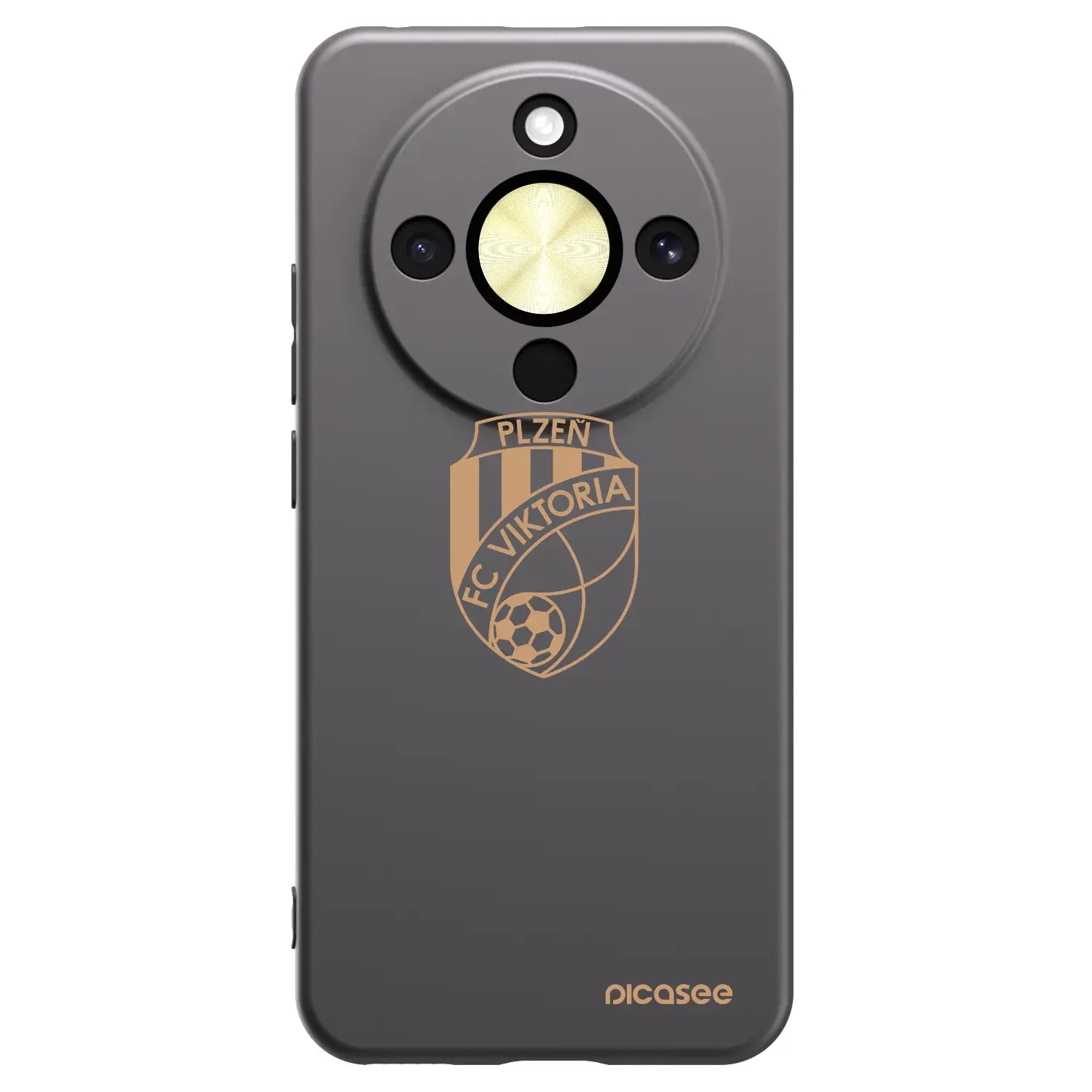 Silikonový černý obal pro Honor Magic8 Lite 5G - FC Viktoria Plzeň I