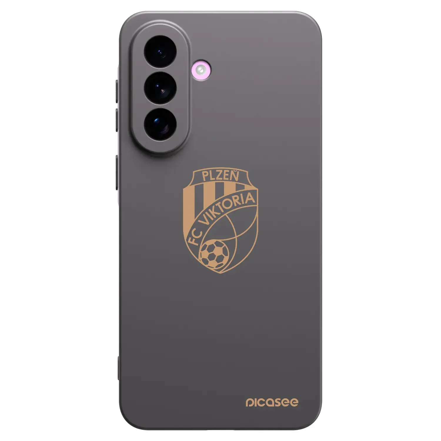 Silikonový černý obal pro Samsung Galaxy A57 5G - FC Viktoria Plzeň I