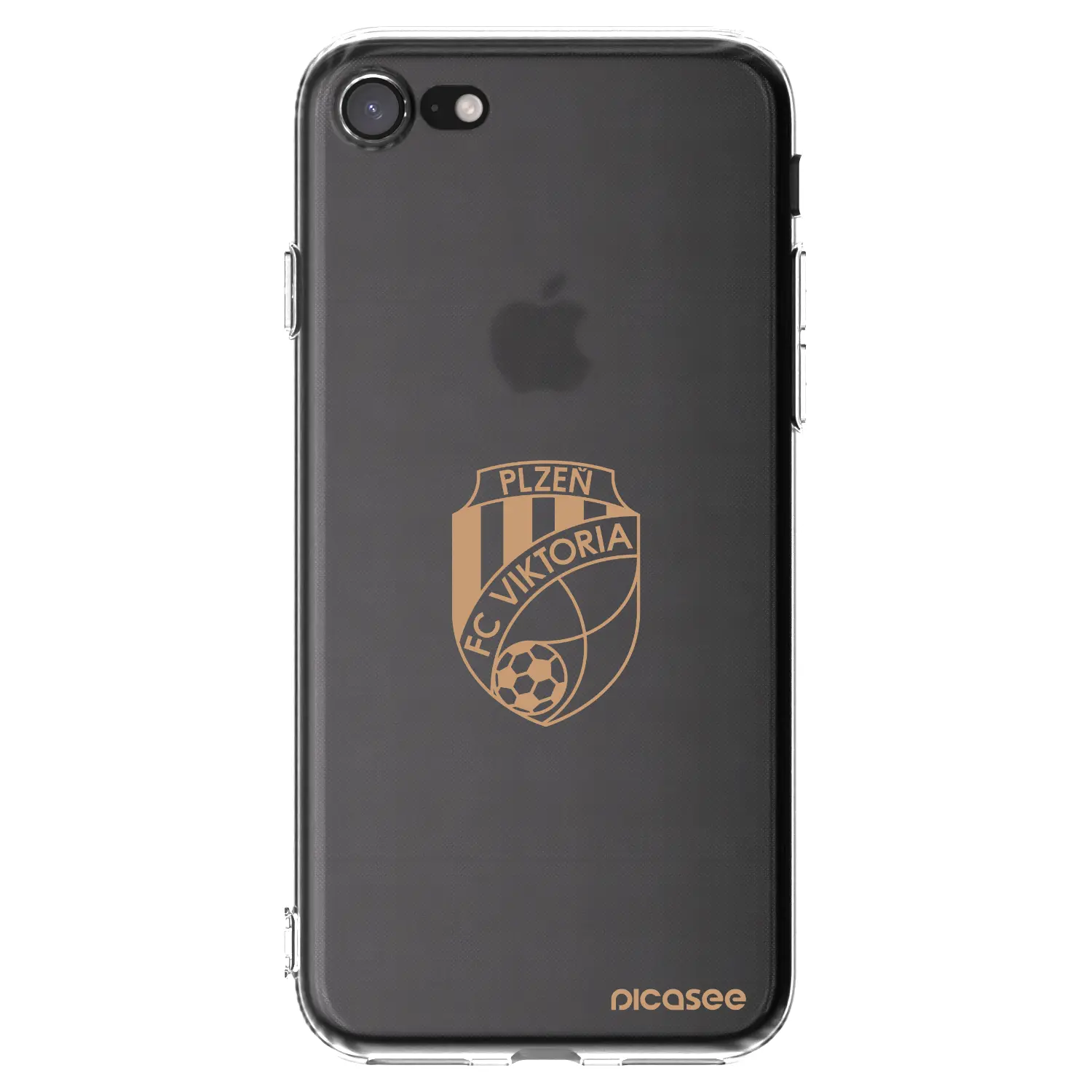 Silikonový průhledný obal pro Apple iPhone SE 2020 - FC Viktoria Plzeň I