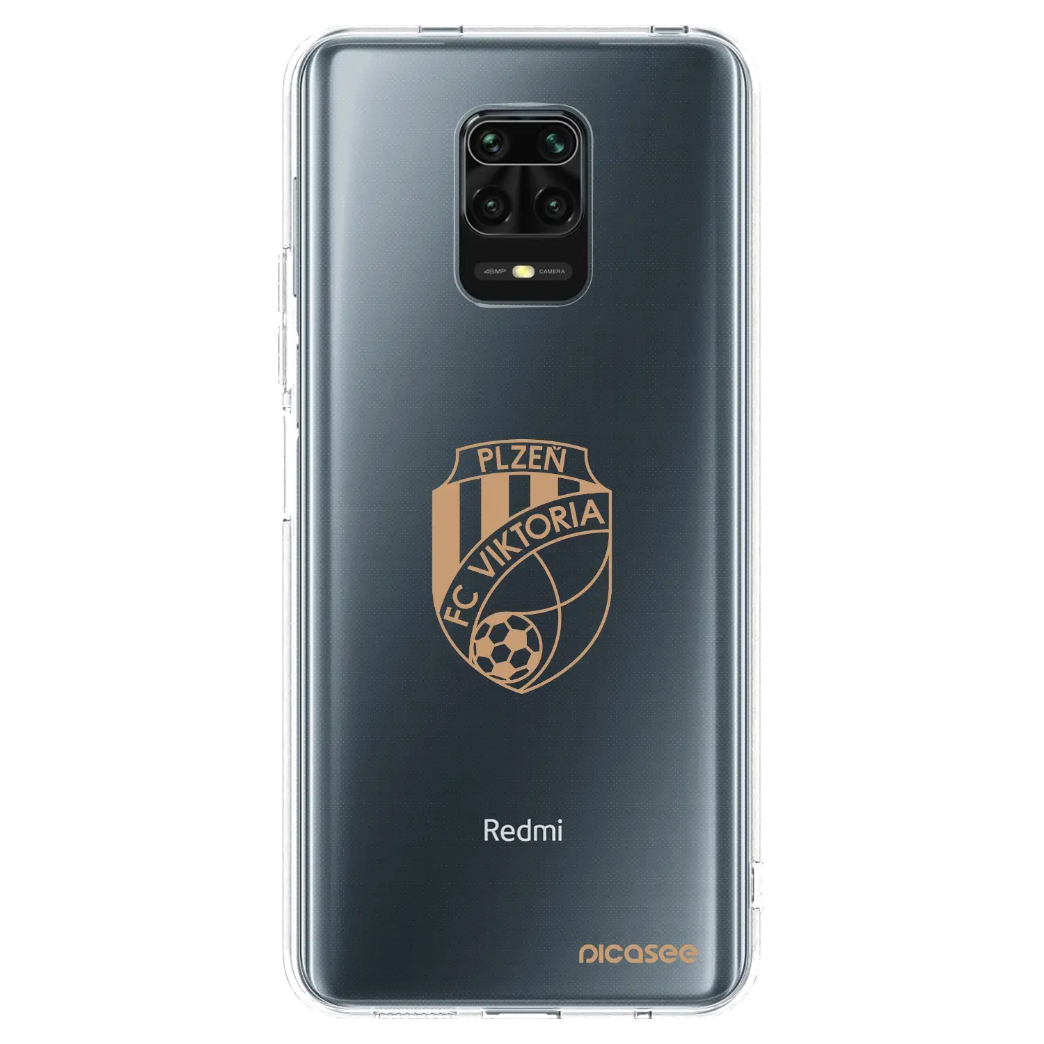 Silikonový průhledný obal pro Xiaomi Redmi Note 9S - FC Viktoria Plzeň I