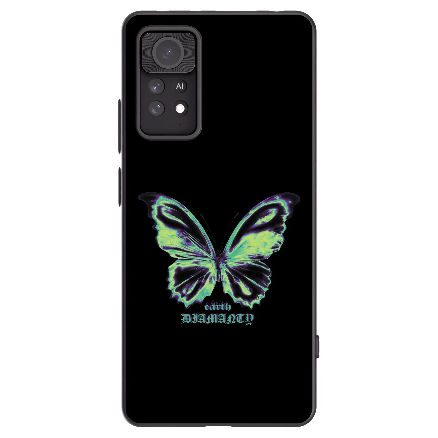 Silikonový černý obal pro Xiaomi Redmi Note 11 Pro 5G - Diamanty Blue