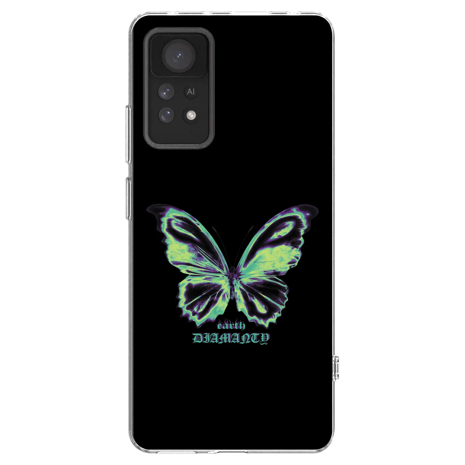 Silikonový průhledný obal pro Xiaomi Redmi Note 11 Pro 5G - Diamanty Blue