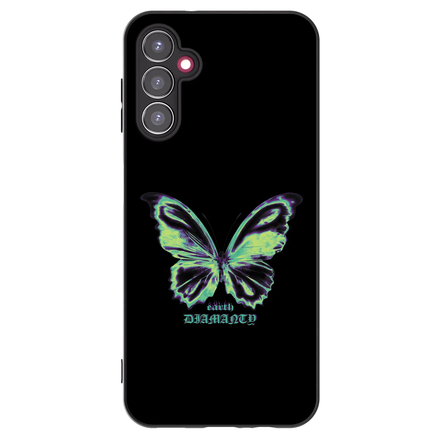 Silikonový černý obal pro Samsung Galaxy A14 5G A146P - Diamanty Blue