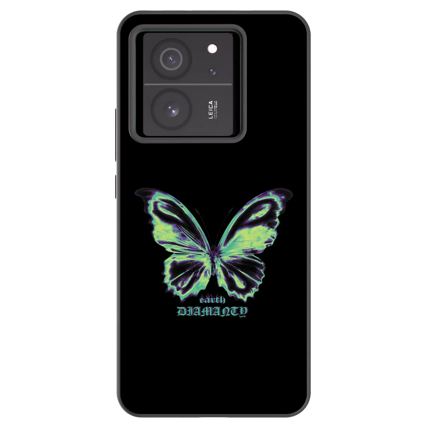 Silikonový černý obal pro Xiaomi 13T Pro - Diamanty Blue