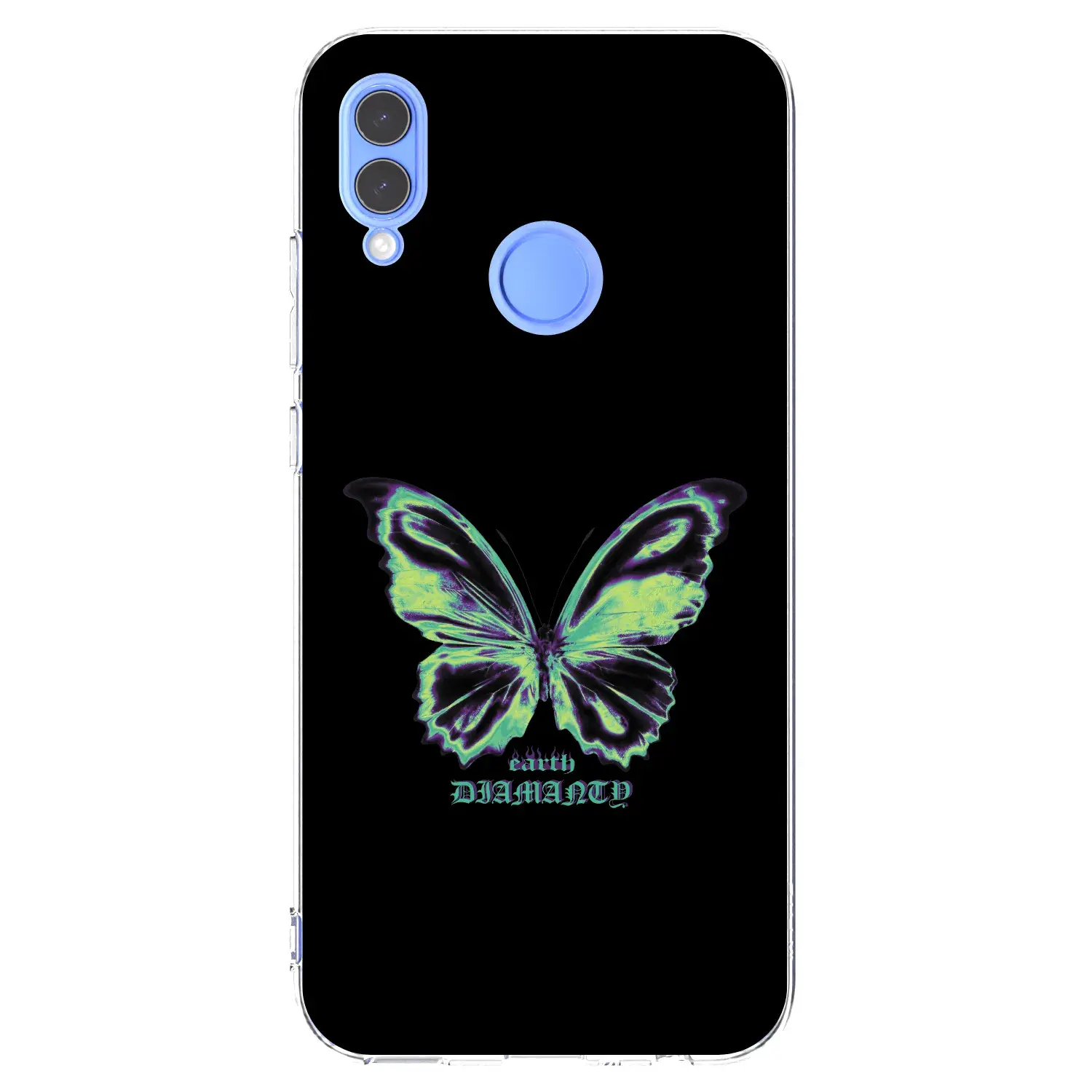 Silikonový průhledný obal pro Honor 10 Lite - Diamanty Blue
