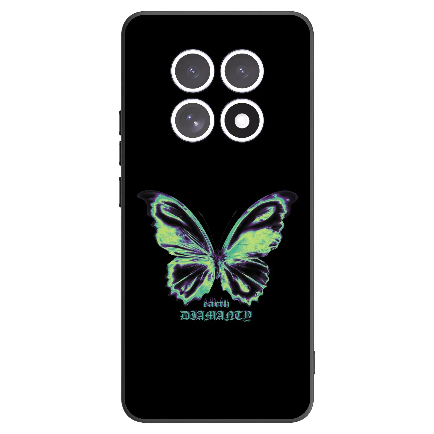 Silikonový černý obal pro Xiaomi Redmi Note 15 4G - Diamanty Blue