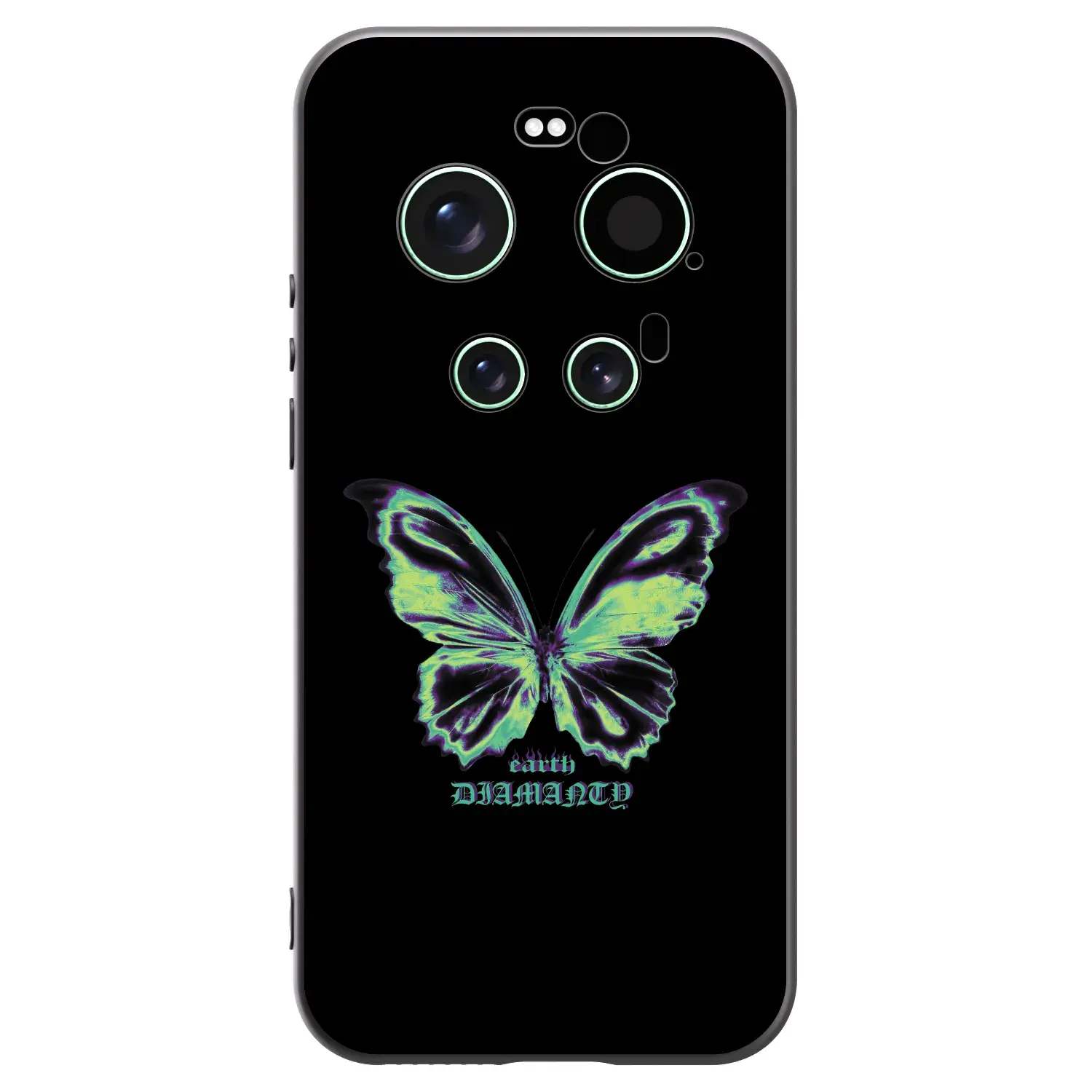 Silikonový černý obal pro Xiaomi 17 Ultra - Diamanty Blue