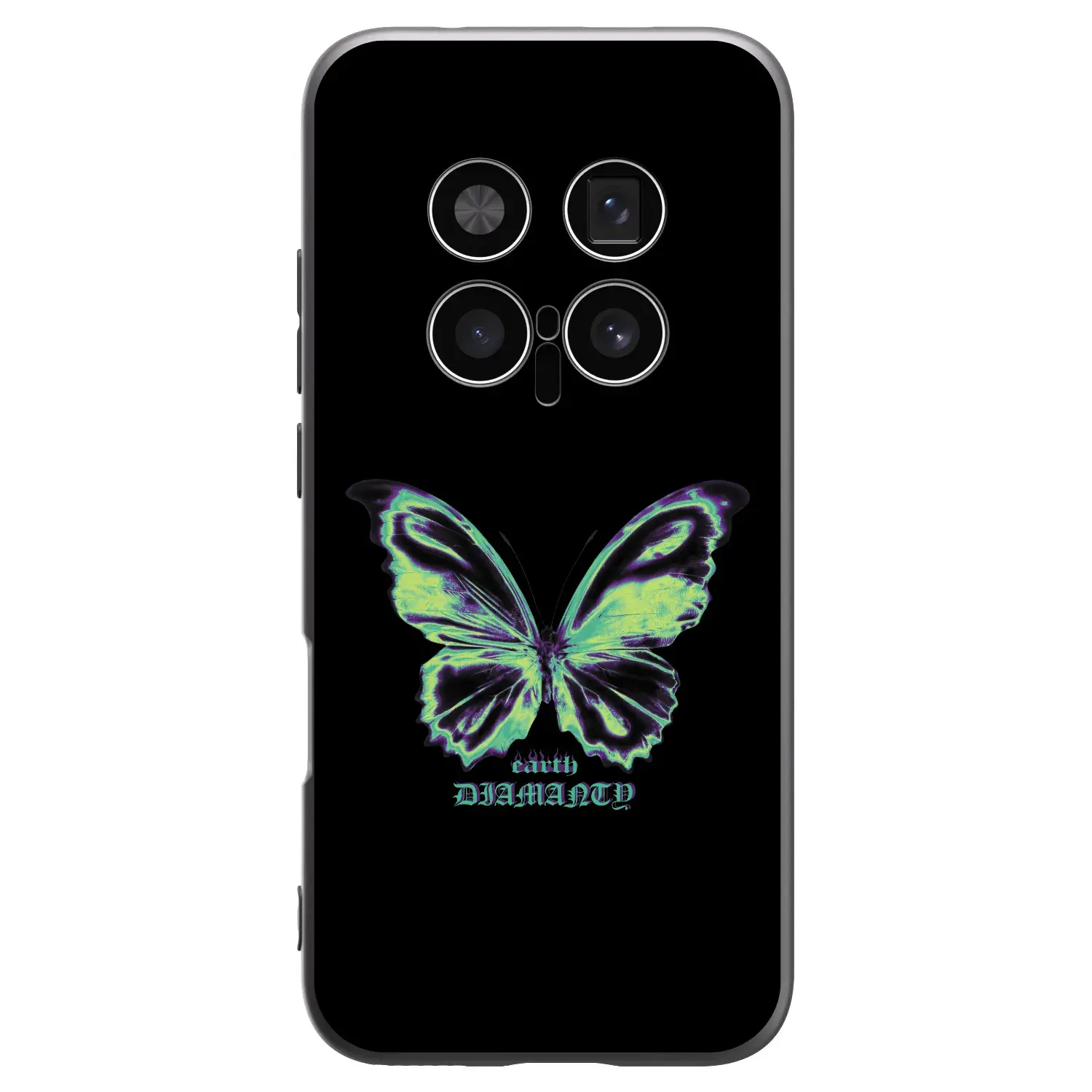 Silikonový černý obal pro Honor Magic8 Pro 5G - Diamanty Blue