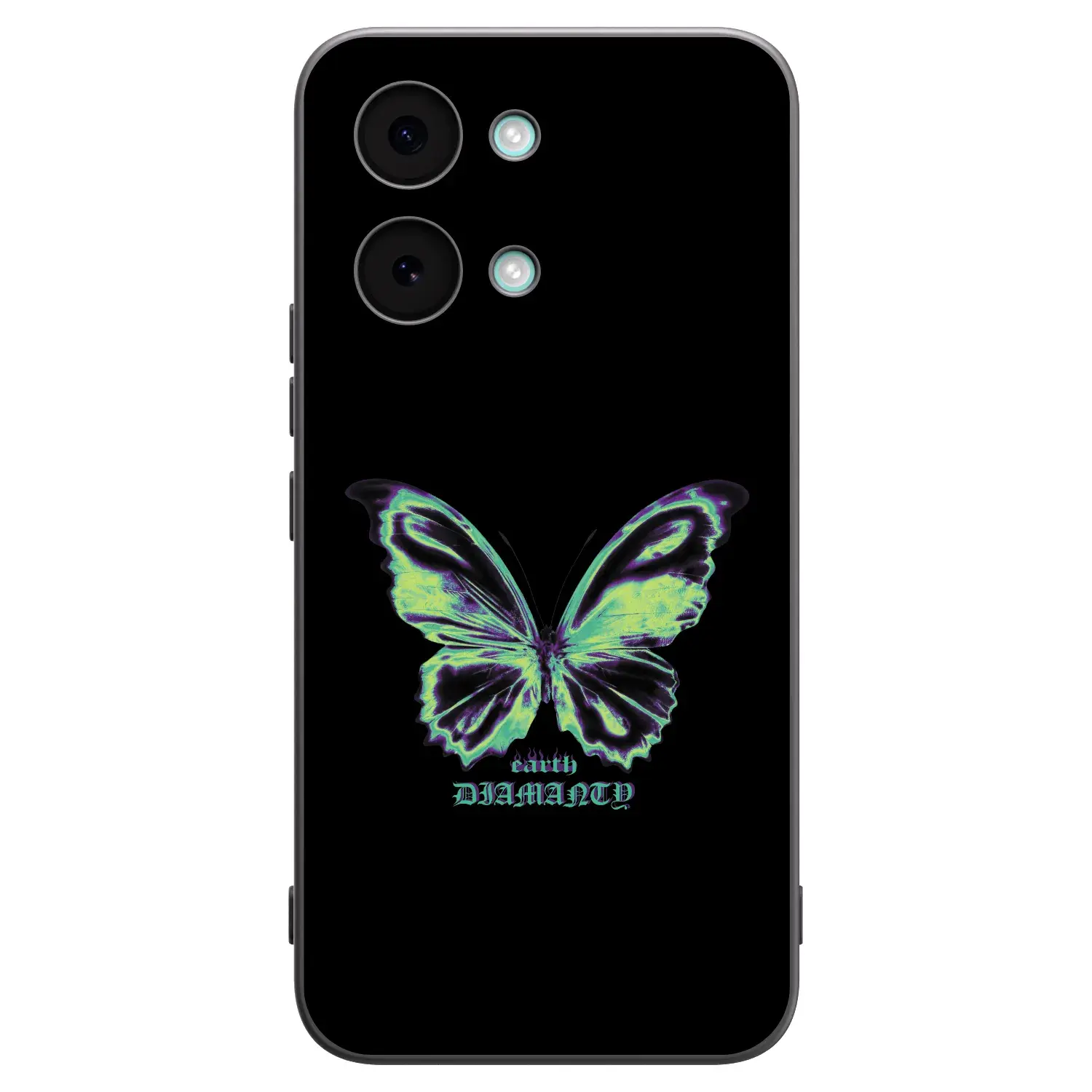Silikonový černý obal pro Xiaomi Poco X8 Pro Max - Diamanty Blue