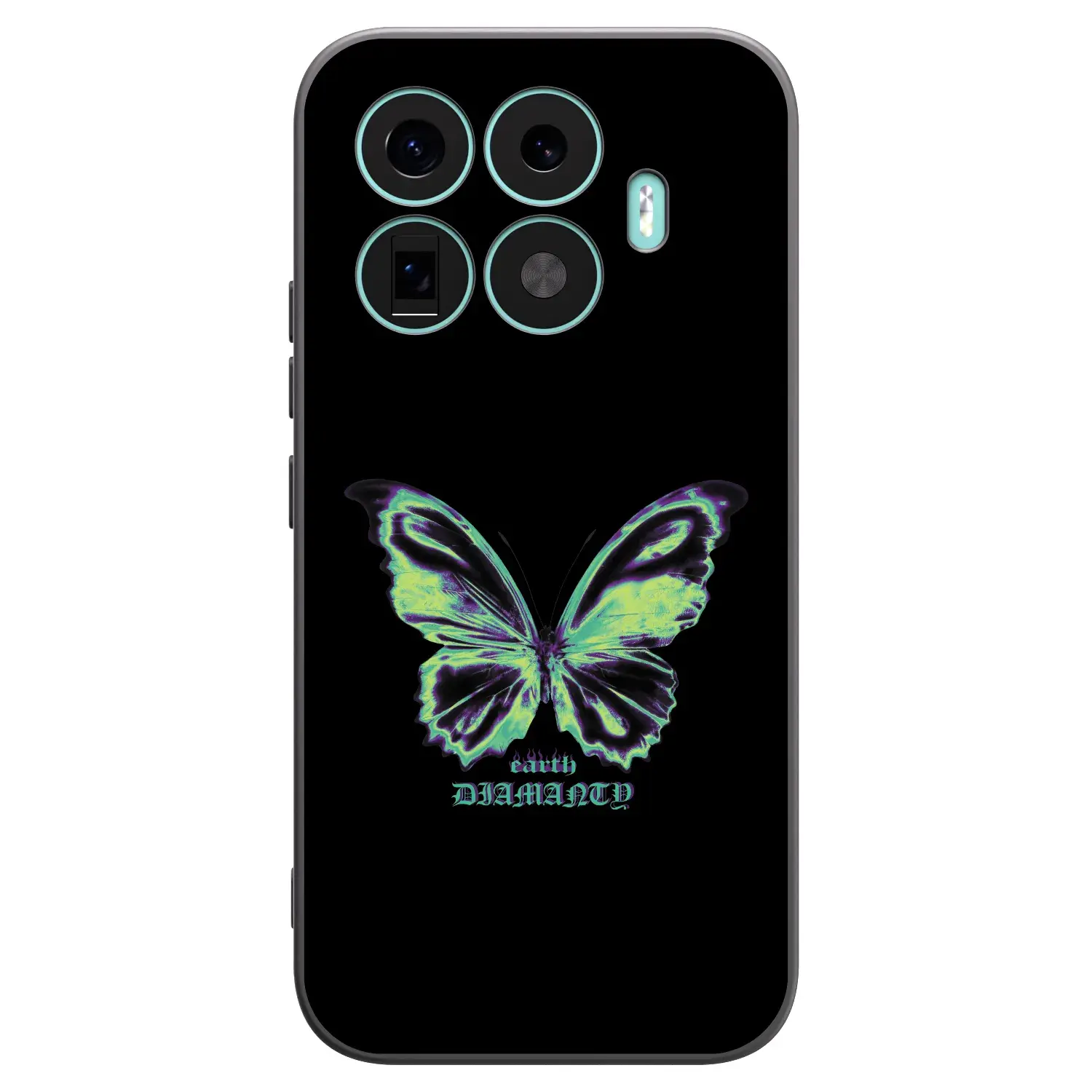 Silikonový černý obal pro Xiaomi 17T - Diamanty Blue